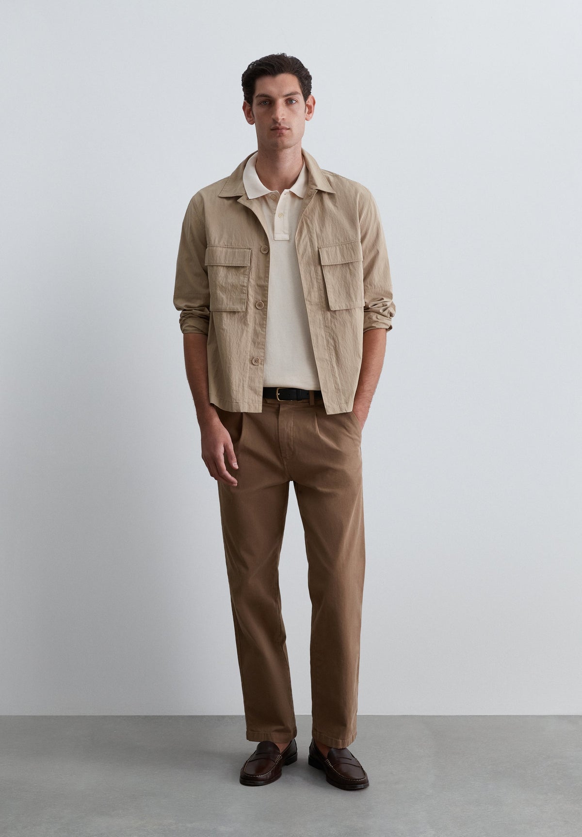 PIQUÉ POLO SHIRT WITH TONAL SKULL