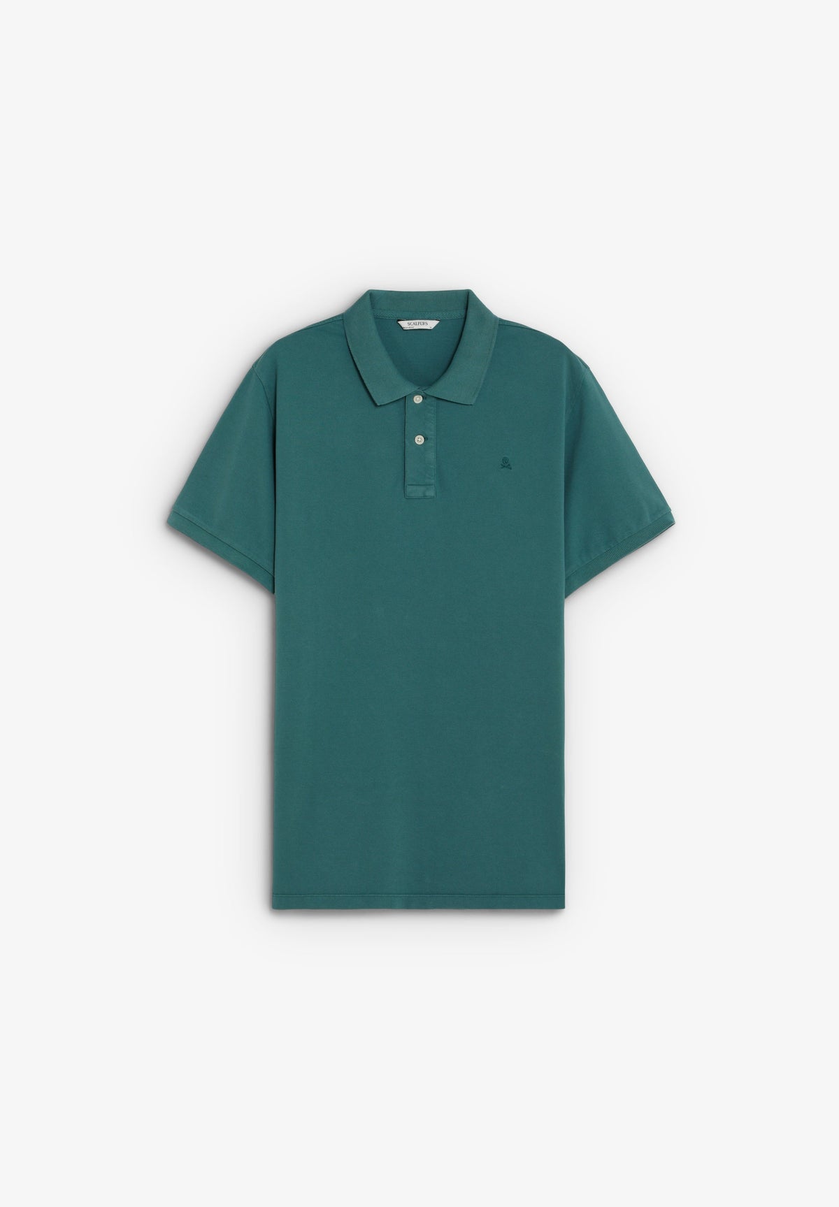 PIQUÉ POLO SHIRT WITH TONAL SKULL