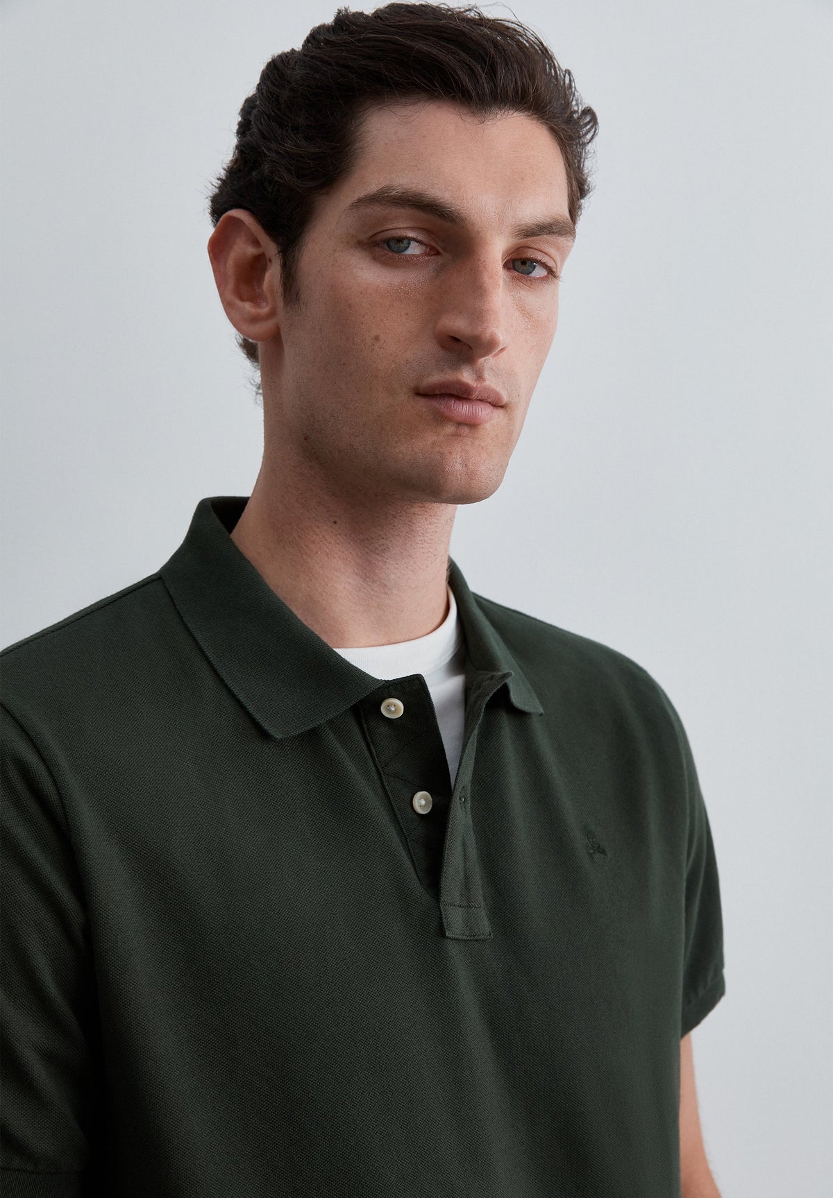 PIQUÉ POLO SHIRT WITH TONAL SKULL