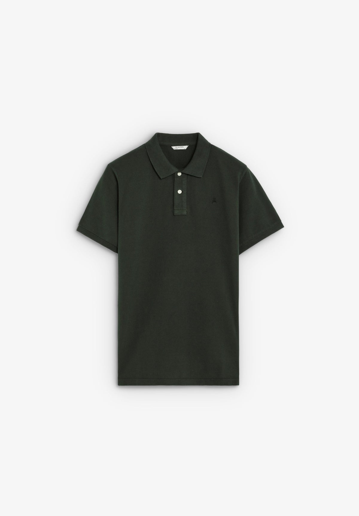 PIQUÉ POLO SHIRT WITH TONAL SKULL