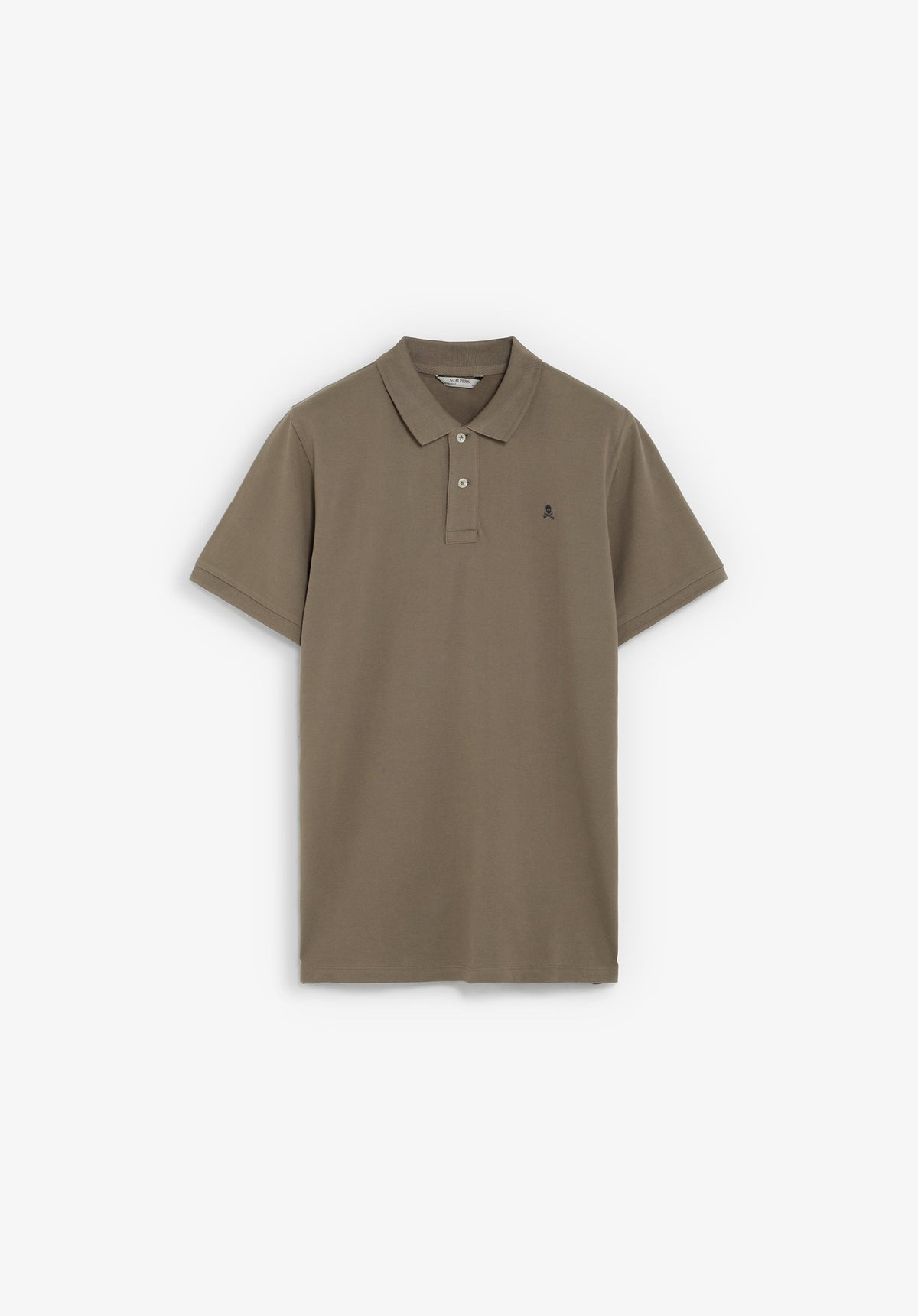 PIQUÉ POLO SHIRT WITH CONTRAST SKULL