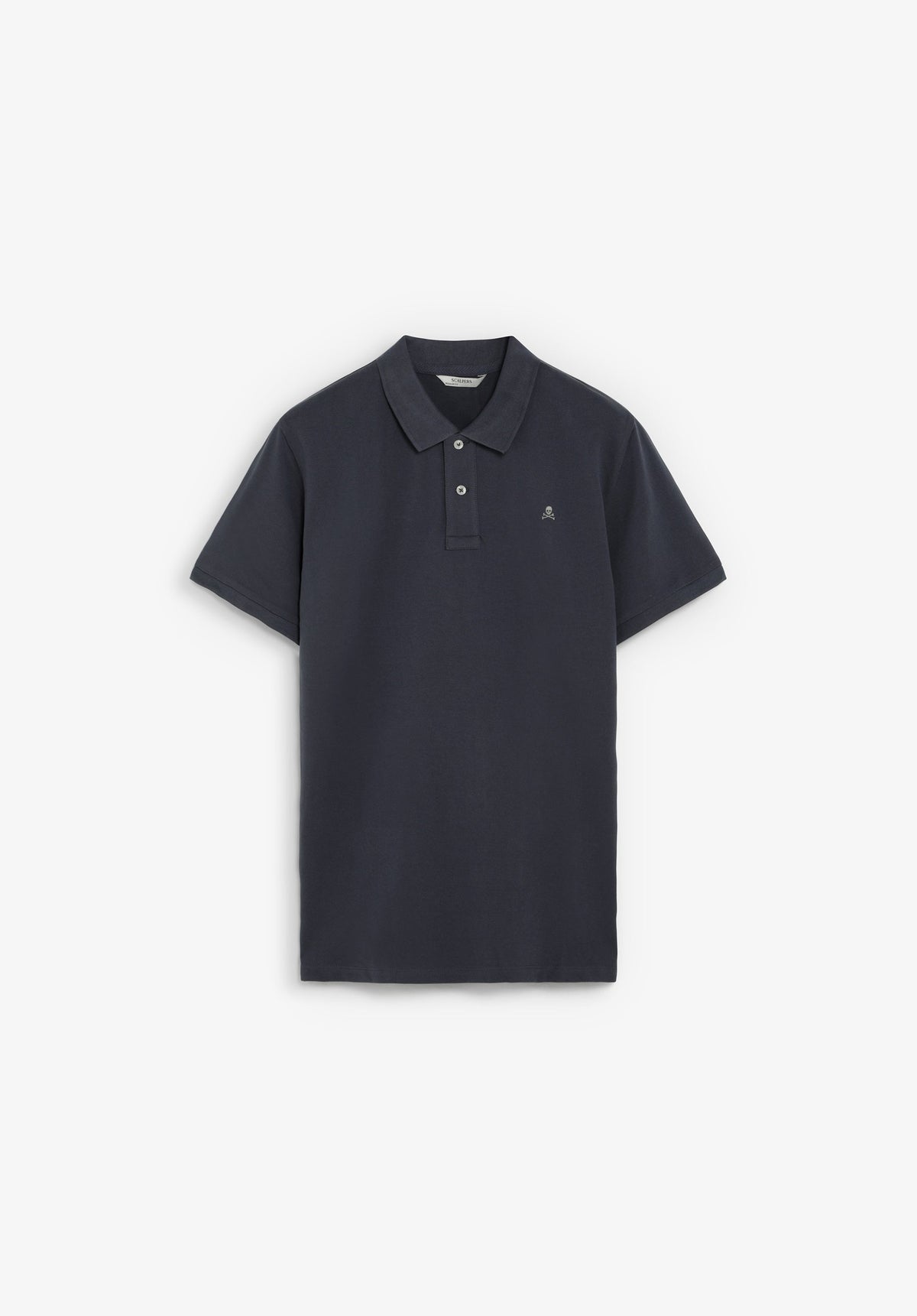 PIQUÉ POLO SHIRT WITH CONTRAST SKULL