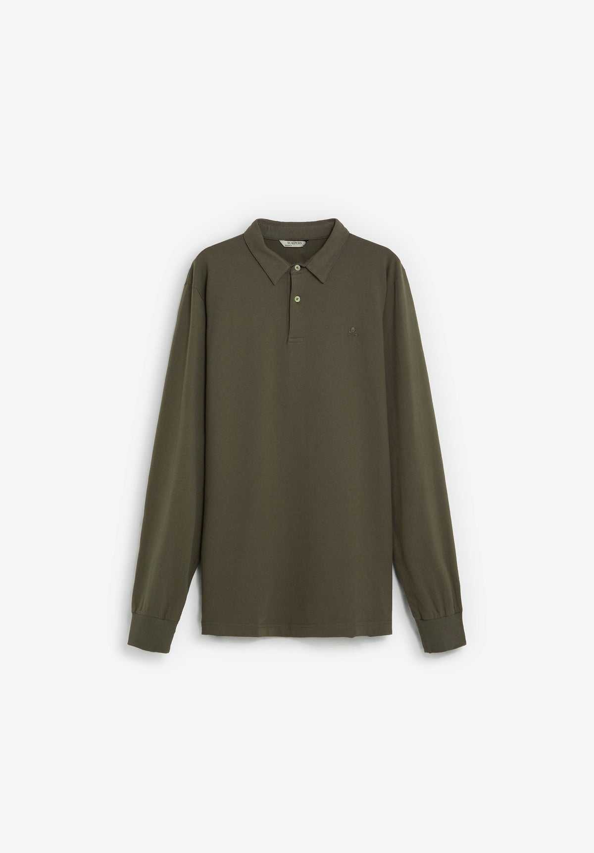 FADED LONG SLEEVE POLO SHIRT