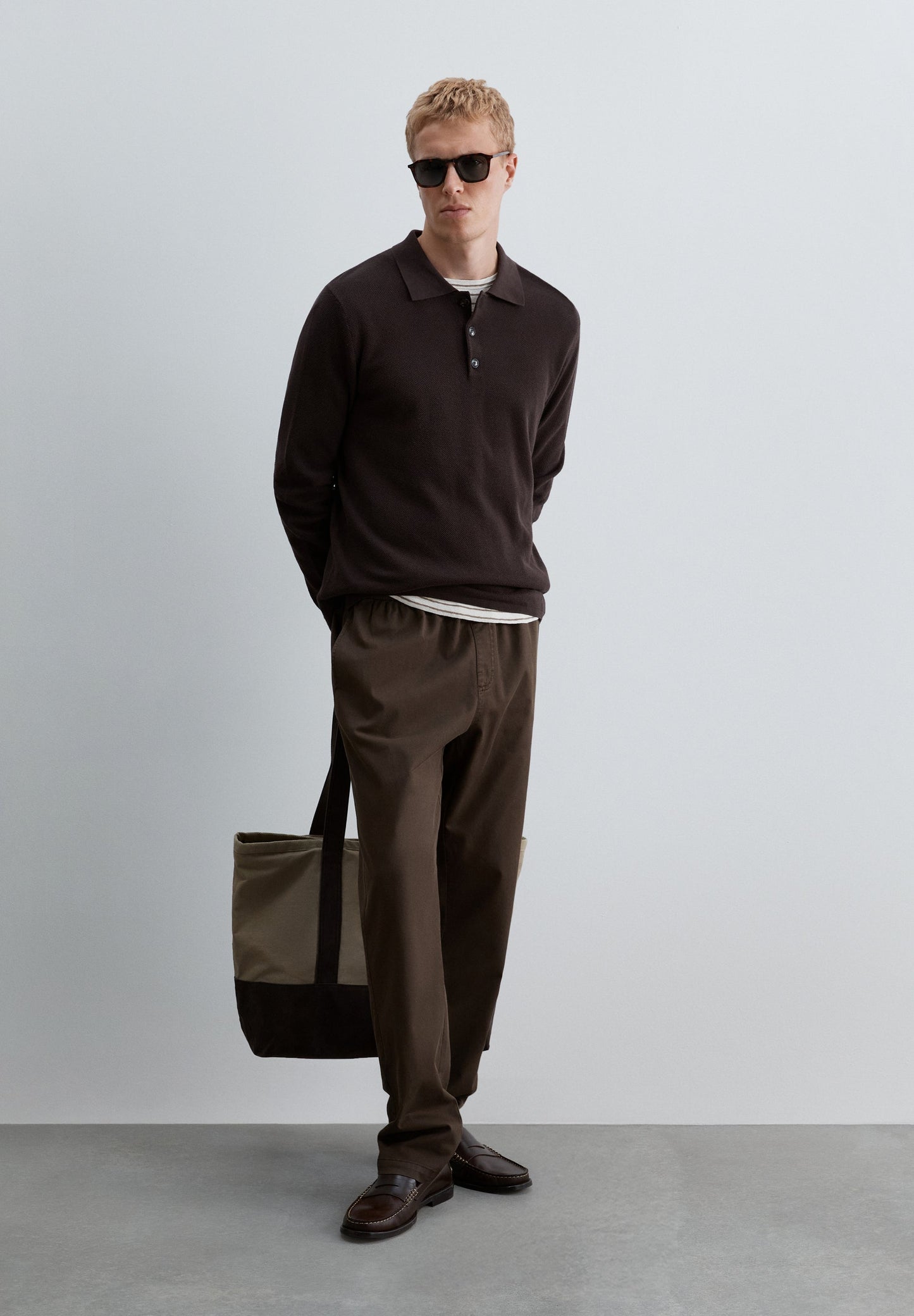 POLO SHIRT COLLAR SWEATER