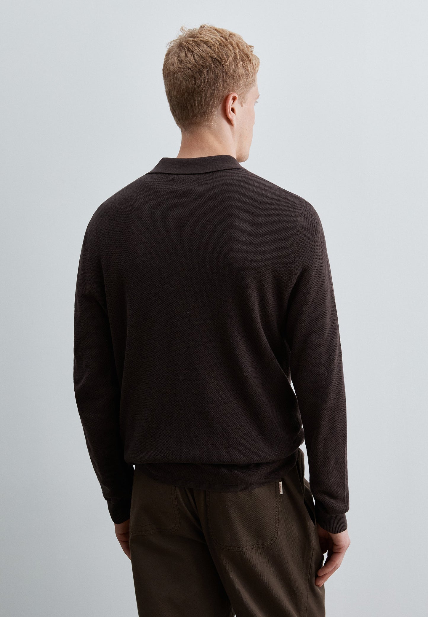 POLO SHIRT COLLAR SWEATER