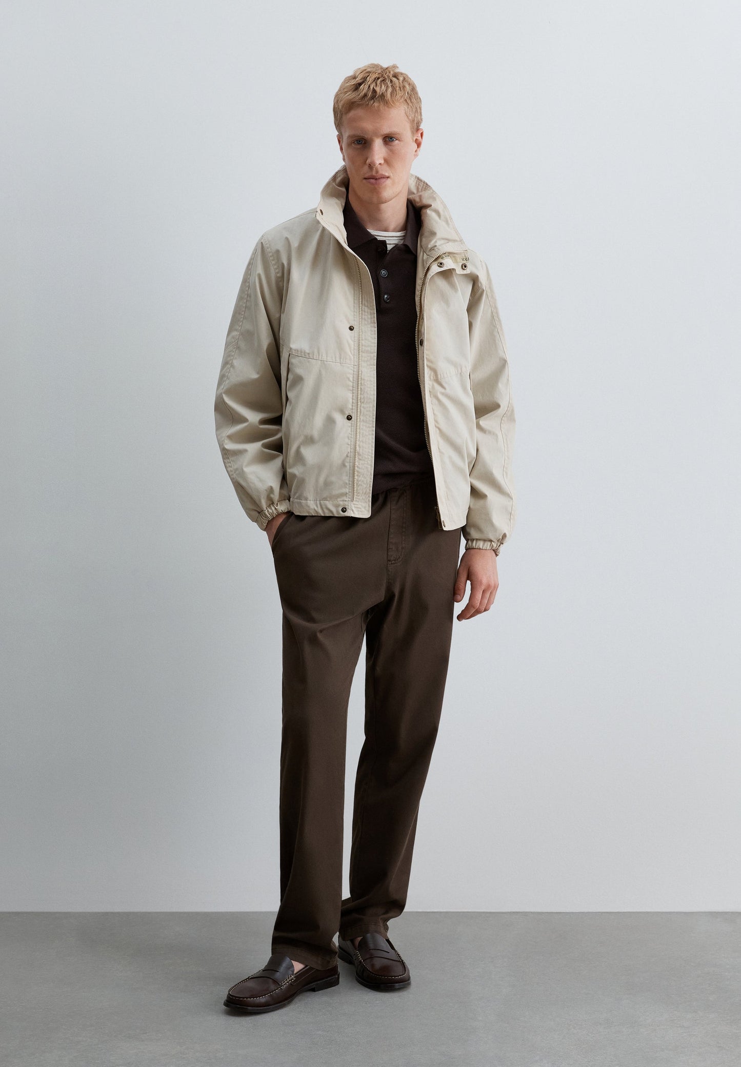 POLO SHIRT COLLAR SWEATER