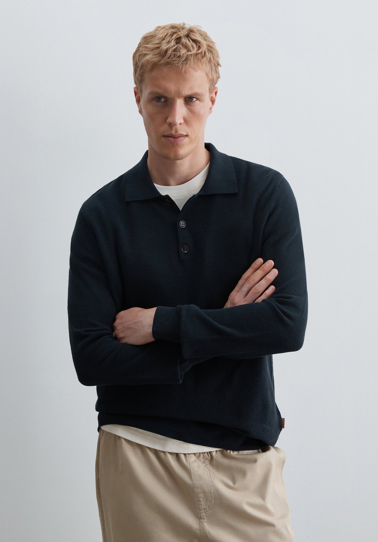 POLO SHIRT COLLAR SWEATER
