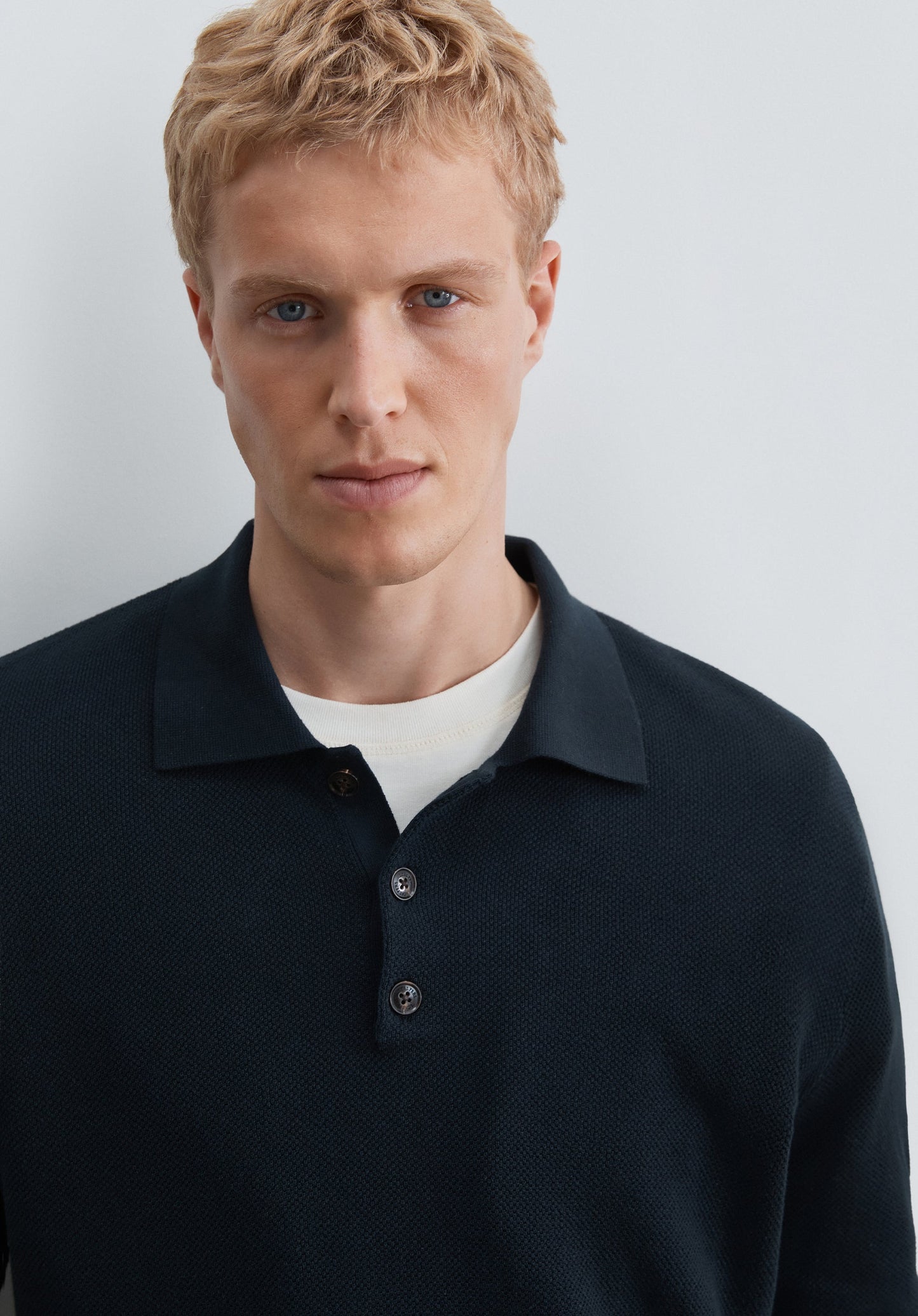 POLO SHIRT COLLAR SWEATER