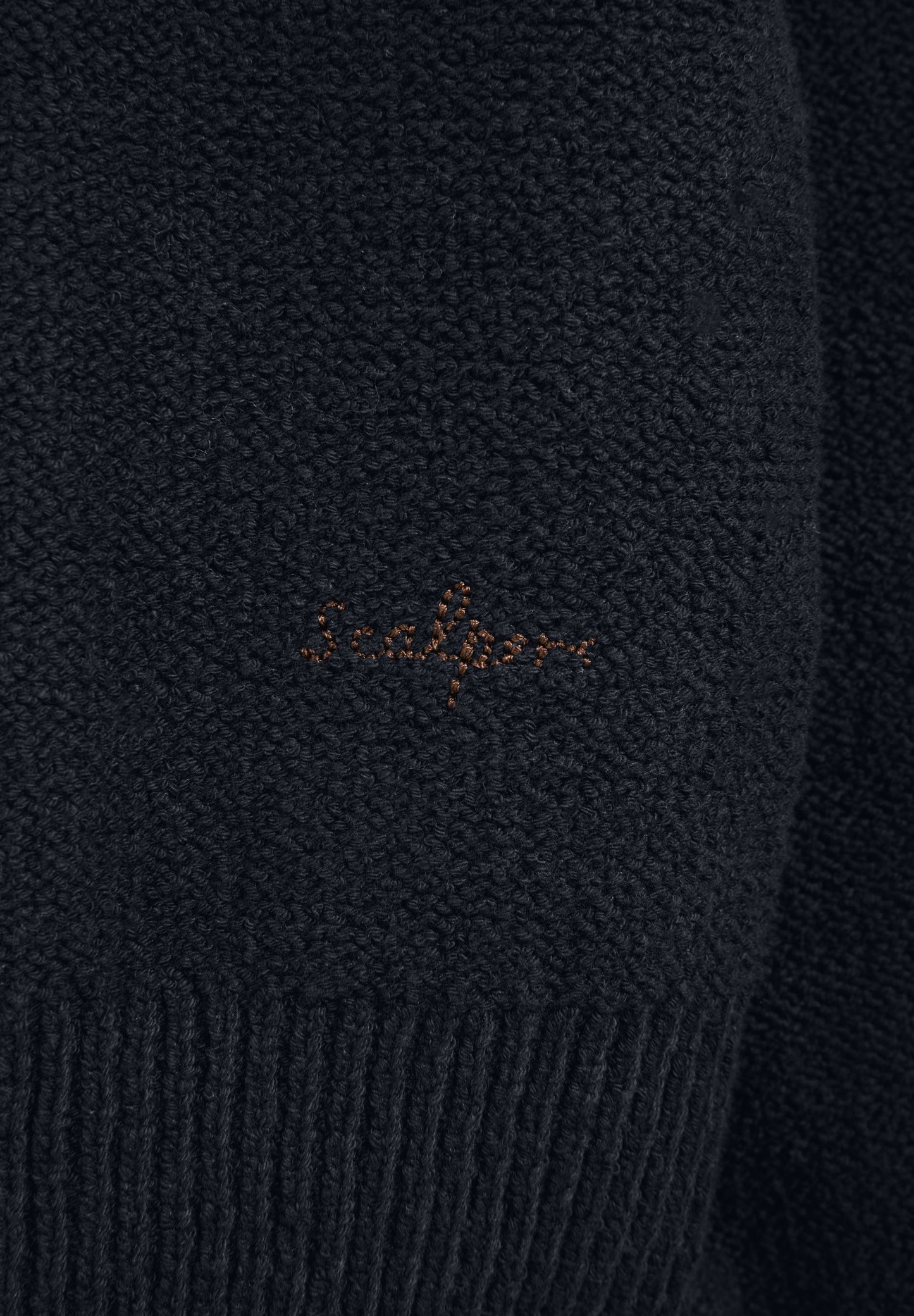 TEXTURED COTTON SWEATER