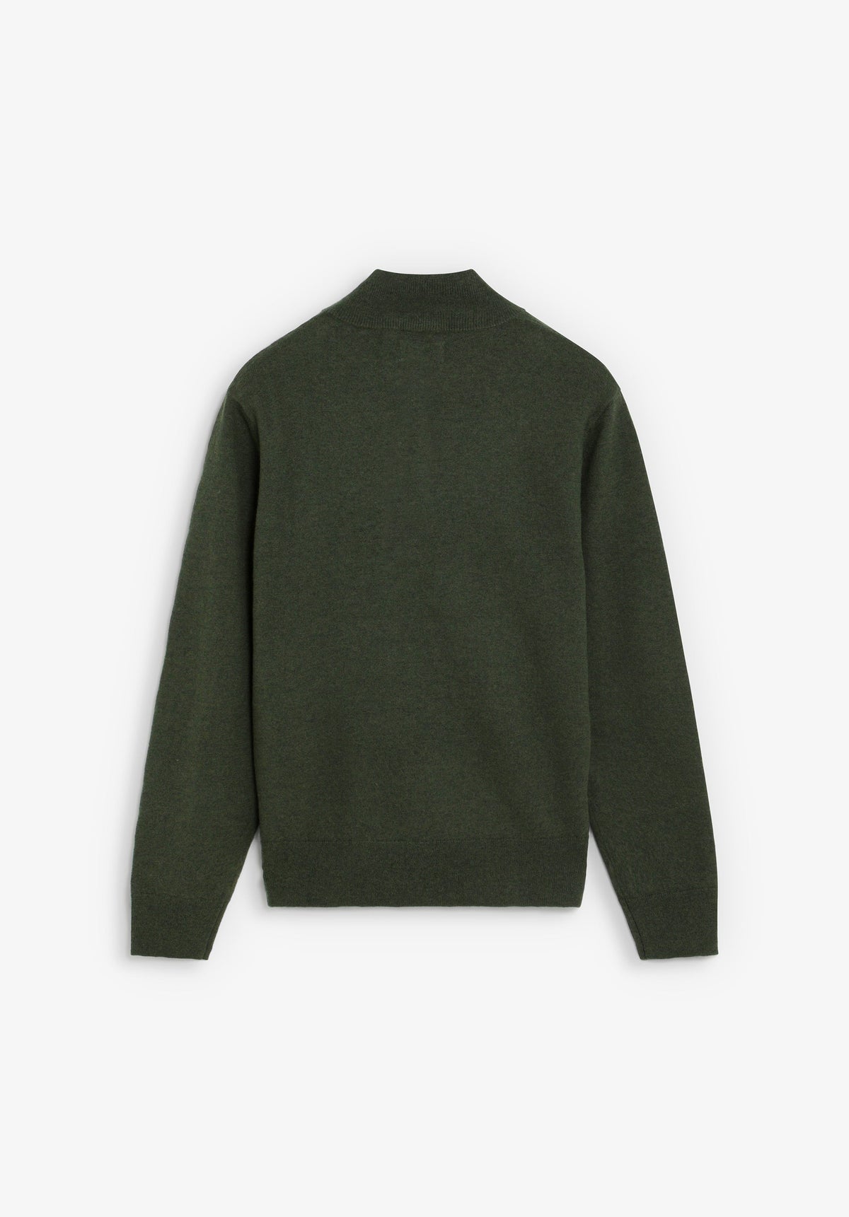 HALF-ZIP WOOL SWEATER