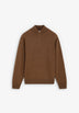 HALF-ZIP WOOL SWEATER