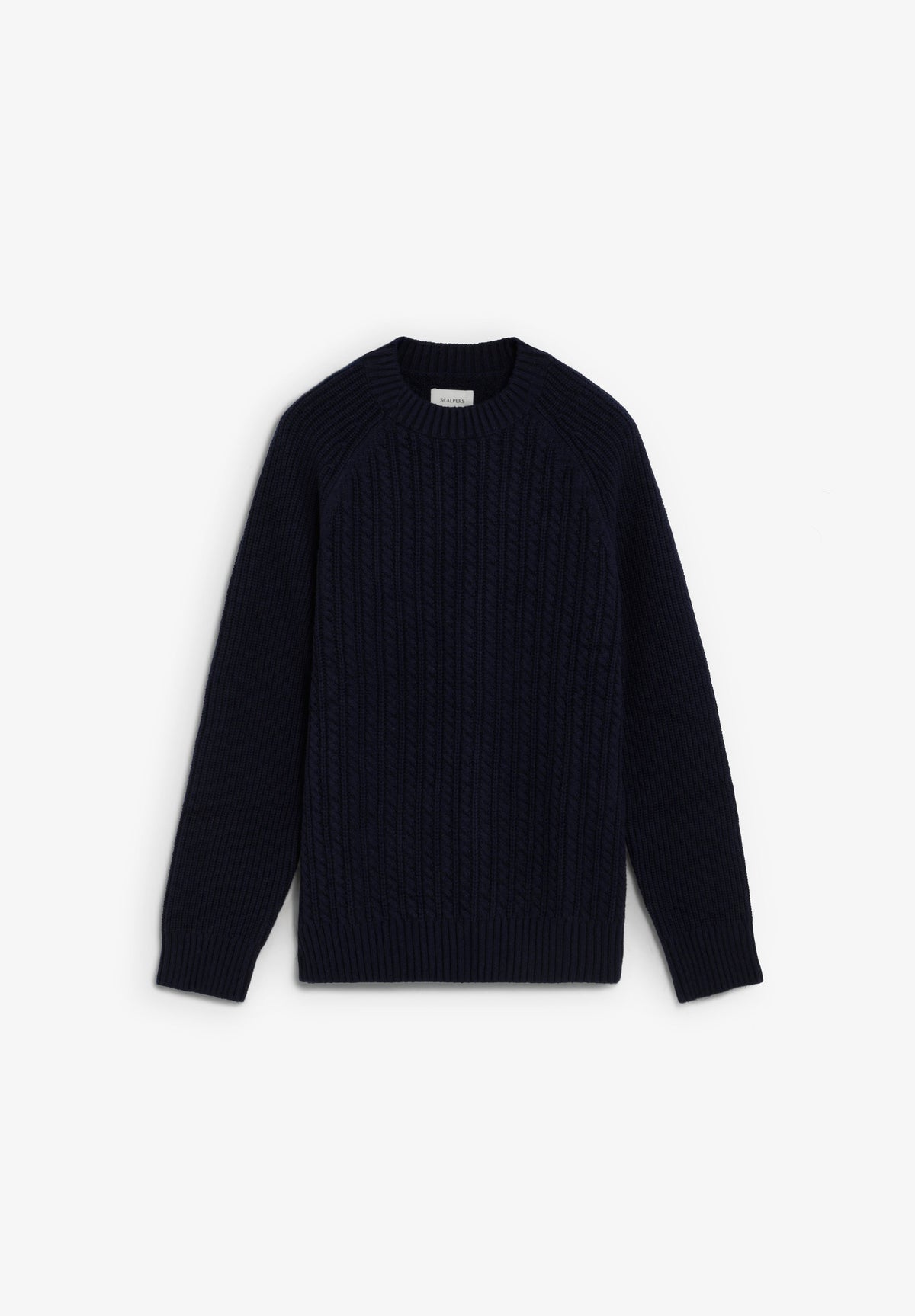 CABLE-KNIT SWEATER