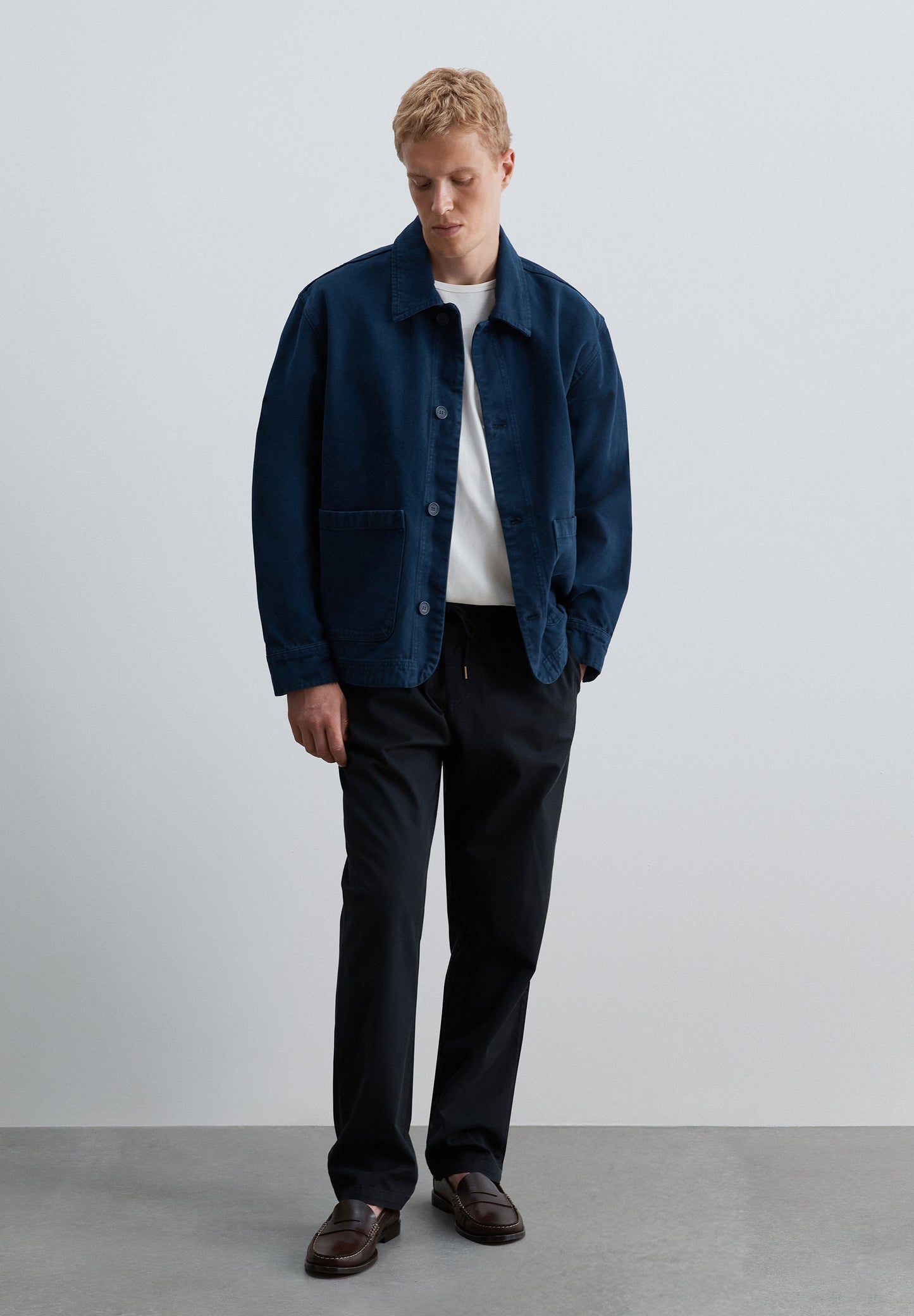RELAXED FIT DRAWSTRING TROUSERS