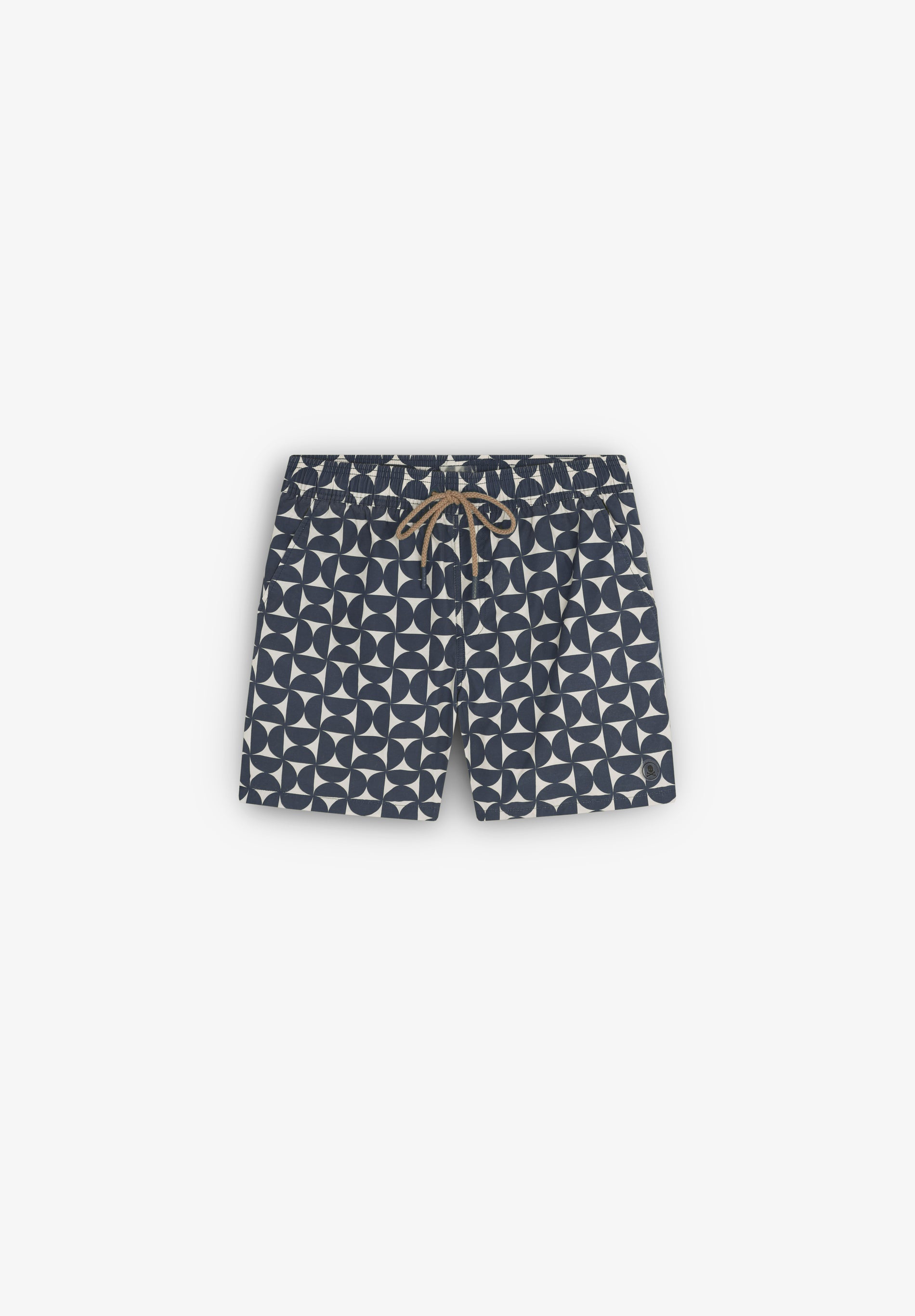 GEOMETRIC PRINT SWIMMING TRUNKS