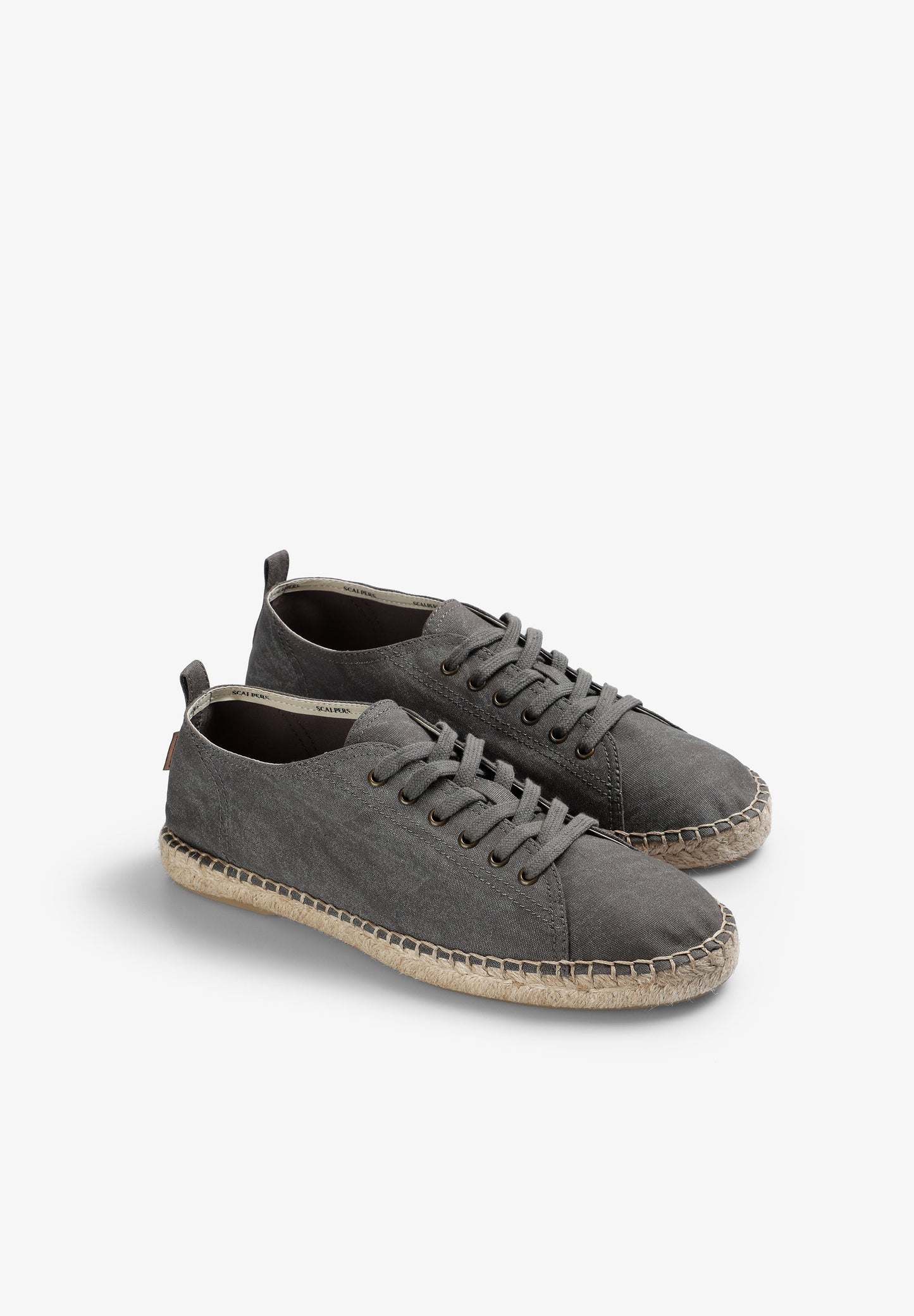 FADED EFFECT LACE-UP ESPADRILLES