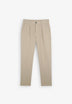 PLEATED CHINO TROUSERS