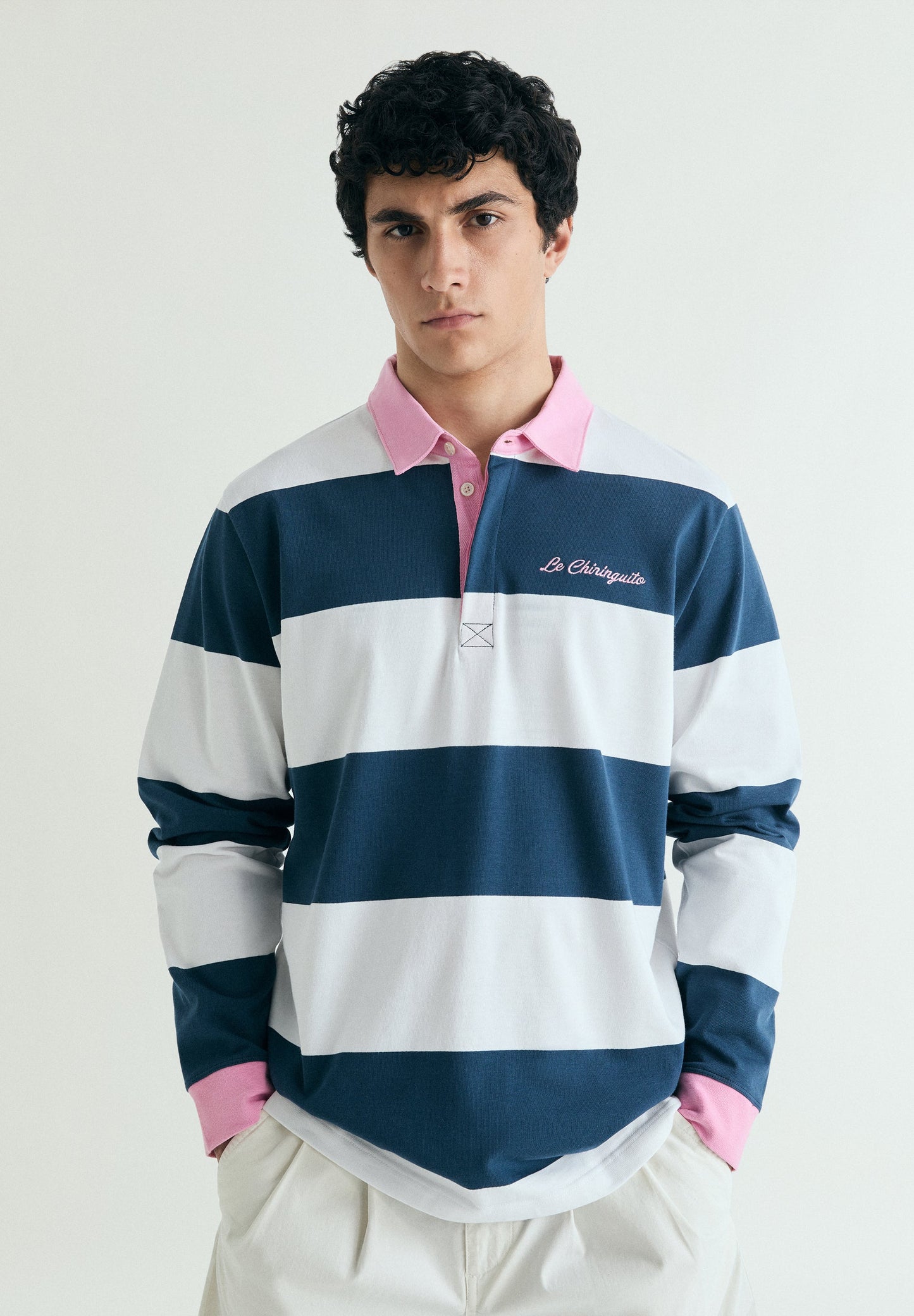 CONTRAST POLO SWEATSHIRT | LE CHIRINGUITO