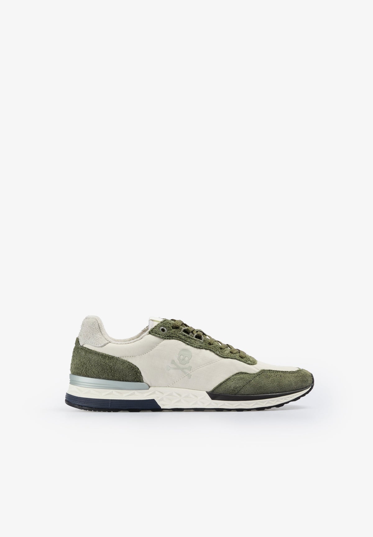 CONTRAST SUEDE SNEAKERS