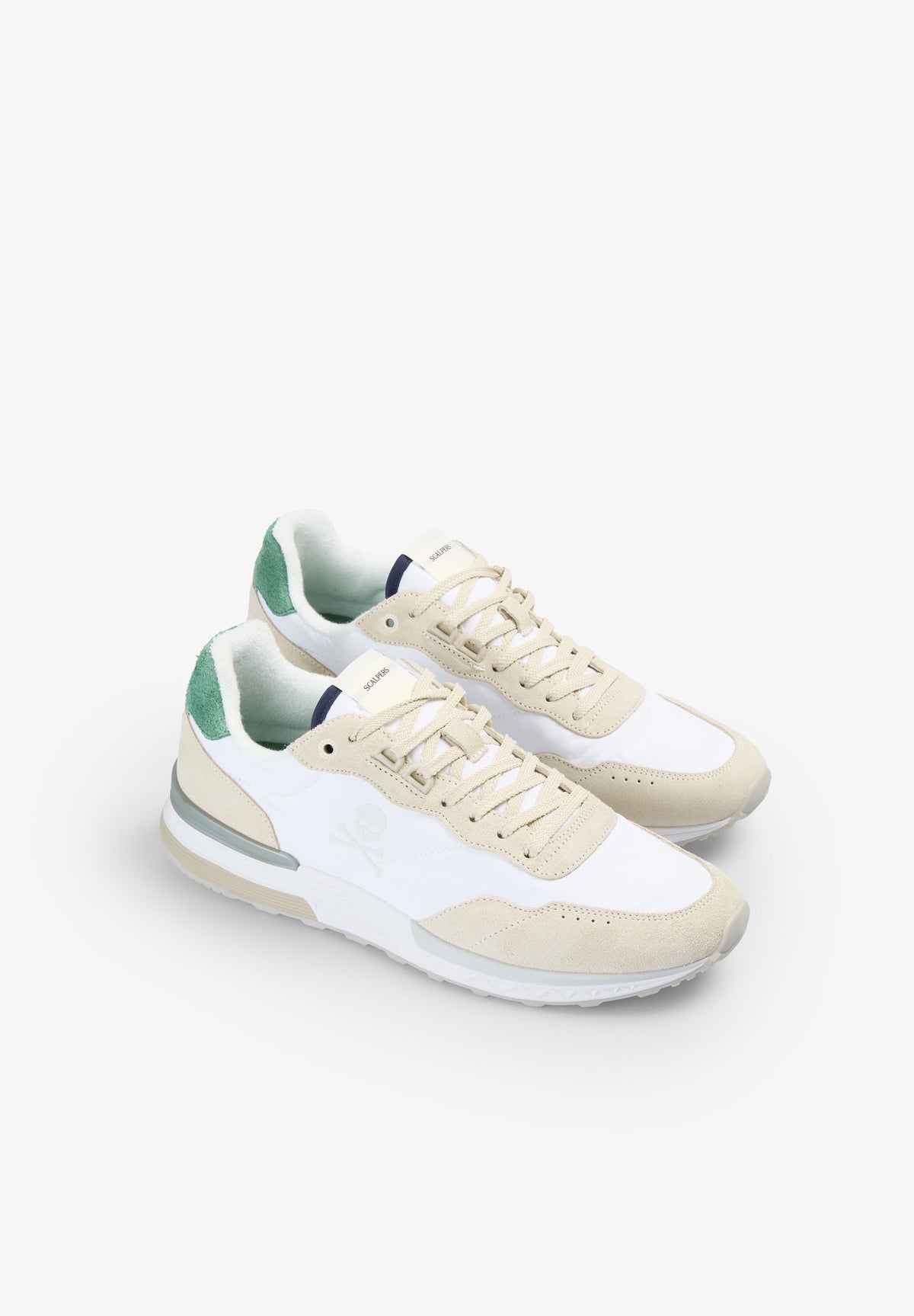 CONTRAST SUEDE SNEAKERS