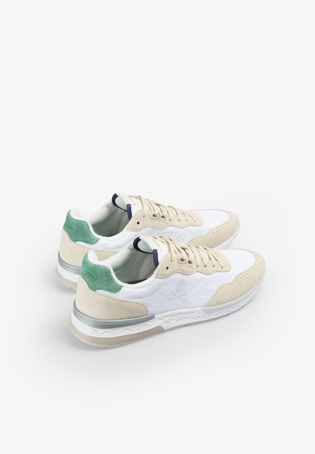 CONTRAST SUEDE SNEAKERS