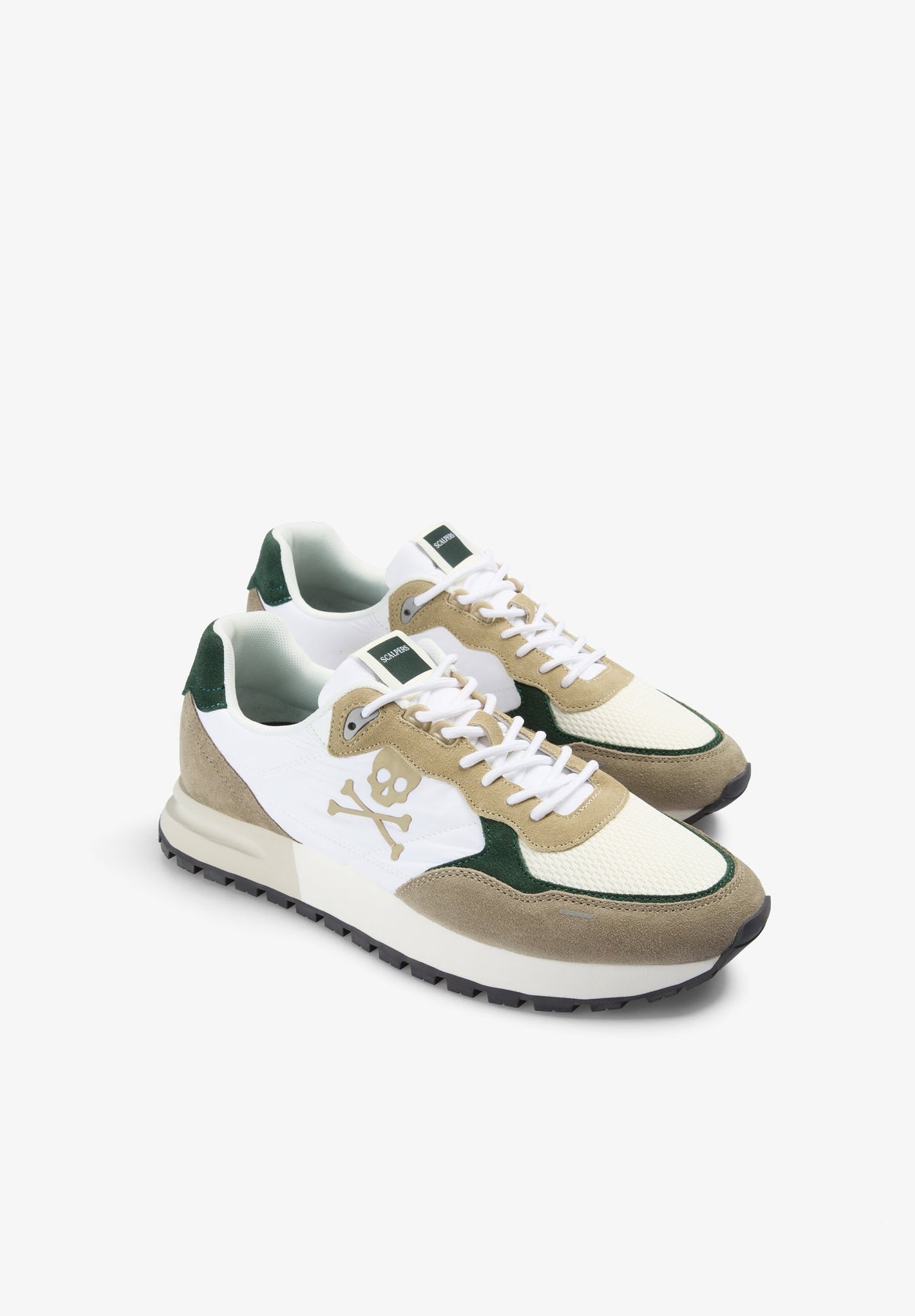 COMBINED LEATHER SNEAKERS