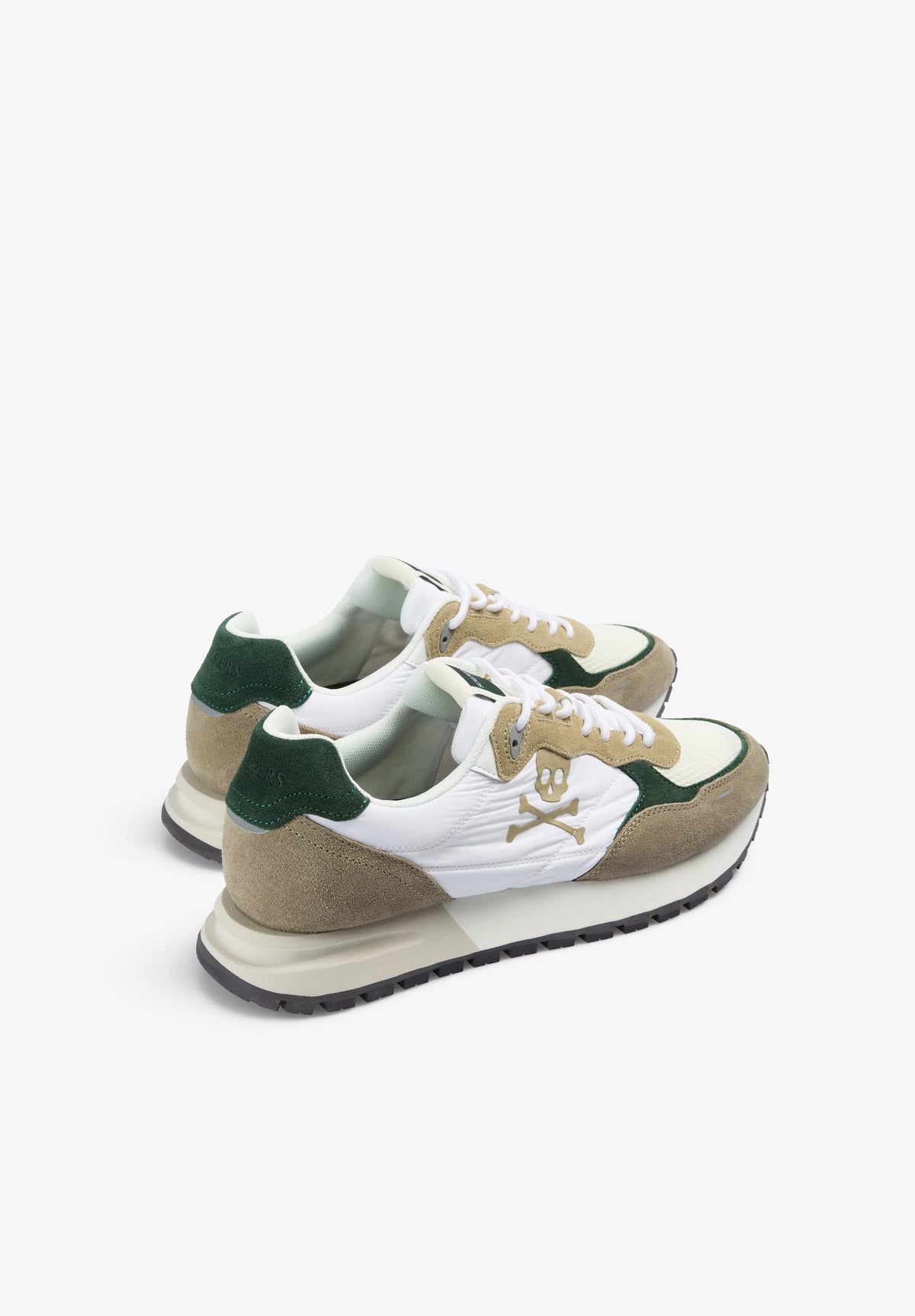 COMBINED LEATHER SNEAKERS