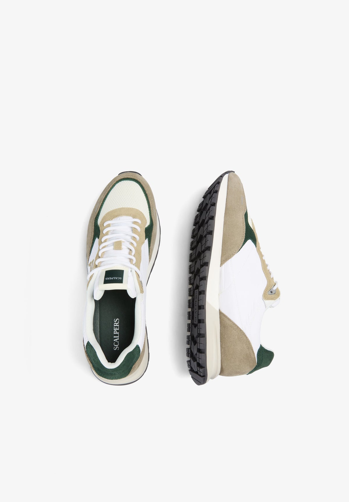COMBINED LEATHER SNEAKERS