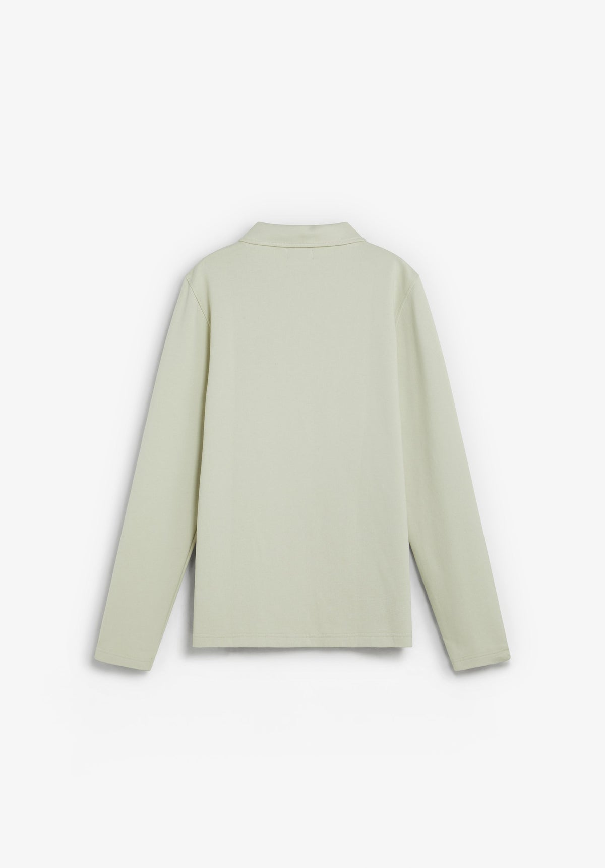 PRINTED POLO COLLAR SWEATSHIRT