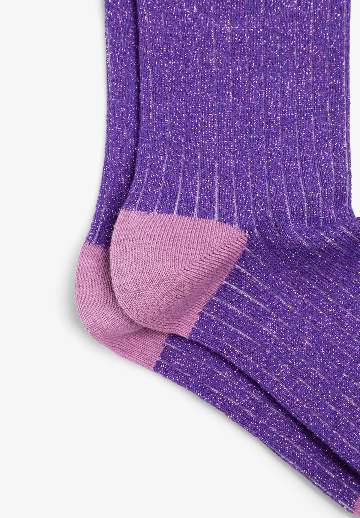 RIBBED LUREX SOCKS