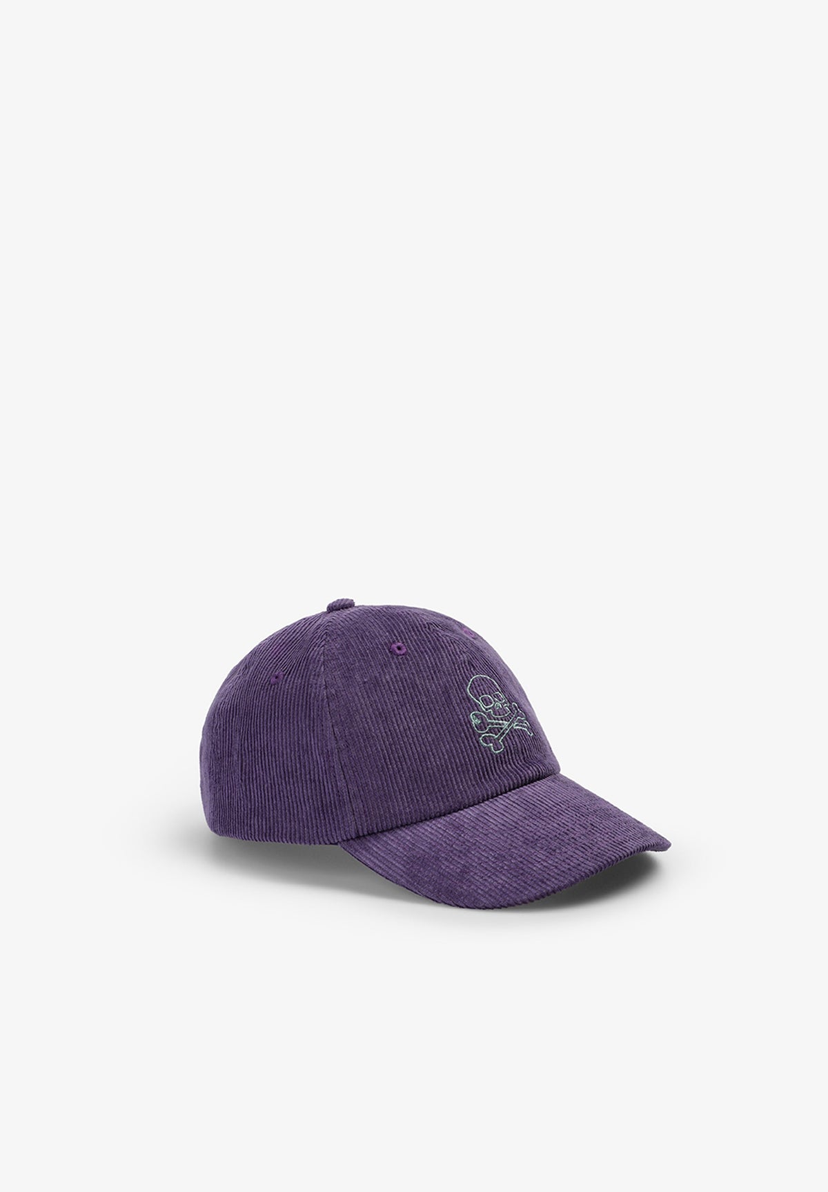 CORDUROY CAP WITH SKULL