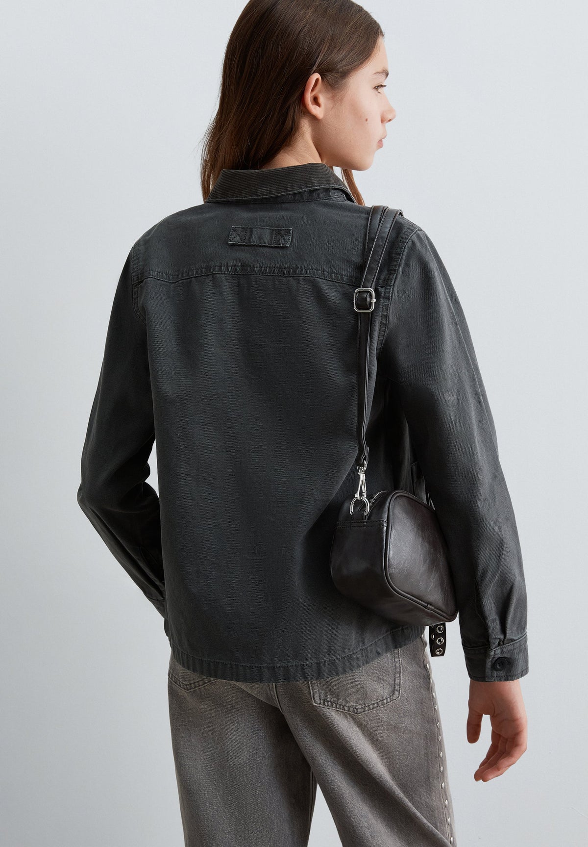 FAUX LEATHER CROSSBODY BAG