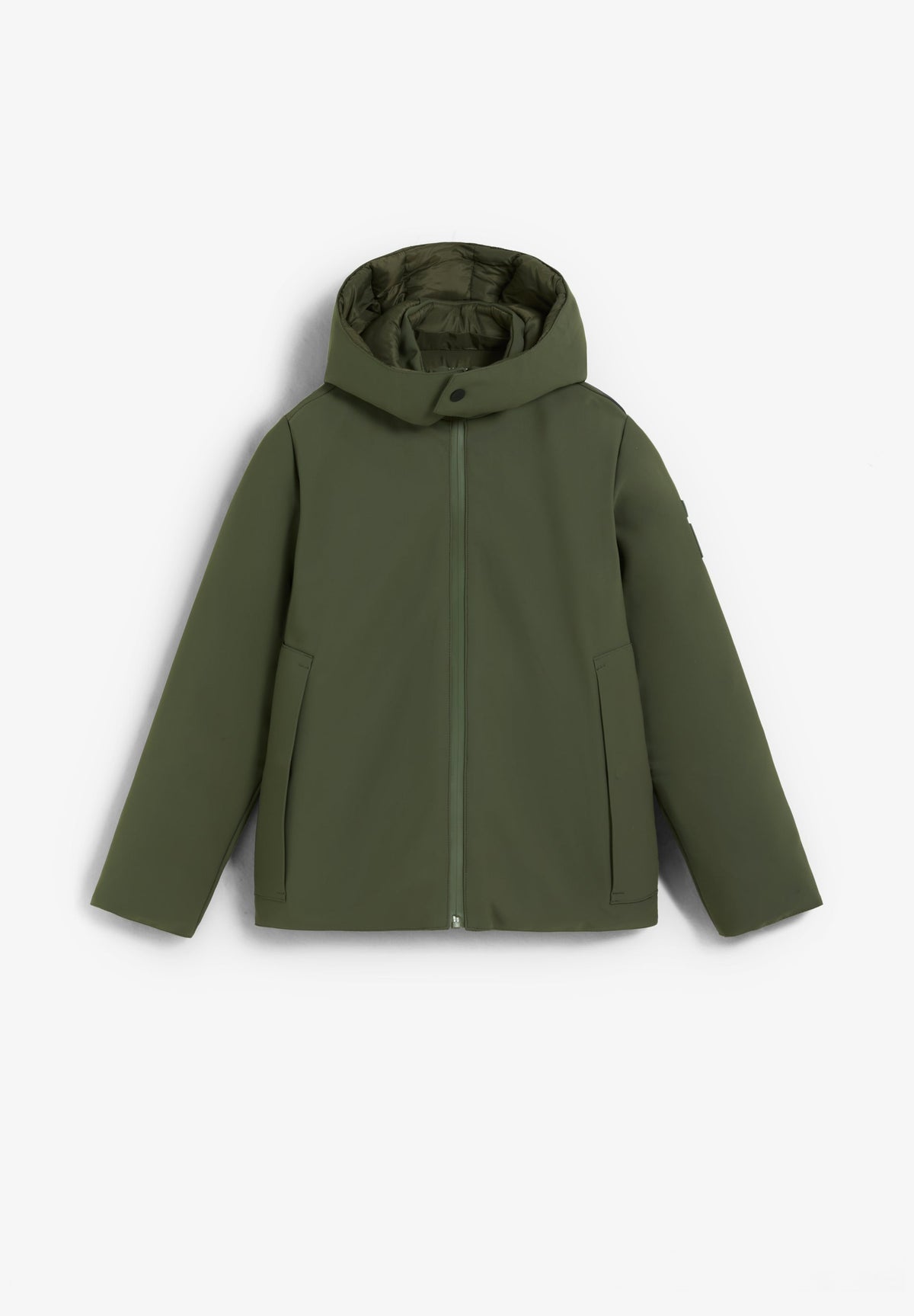 REVERSIBLE JACKET WITH HOOD