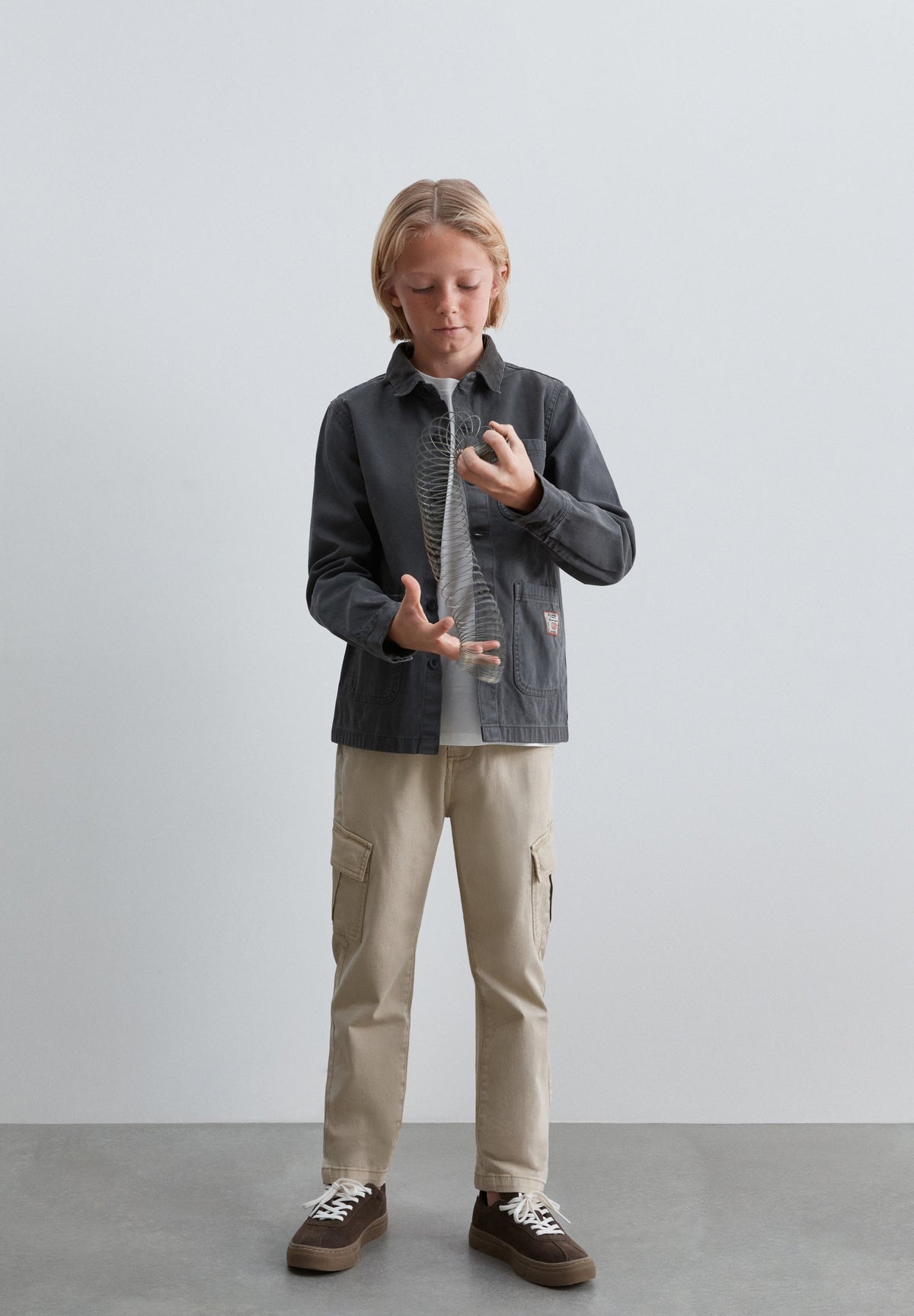 SLIM FIT CARGO TROUSERS