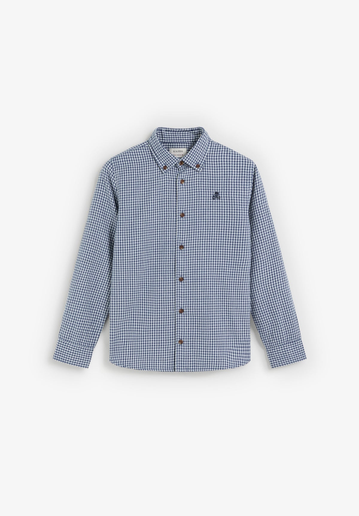 CHECK SHIRT WITH A BUTTON-DOWN COLLAR