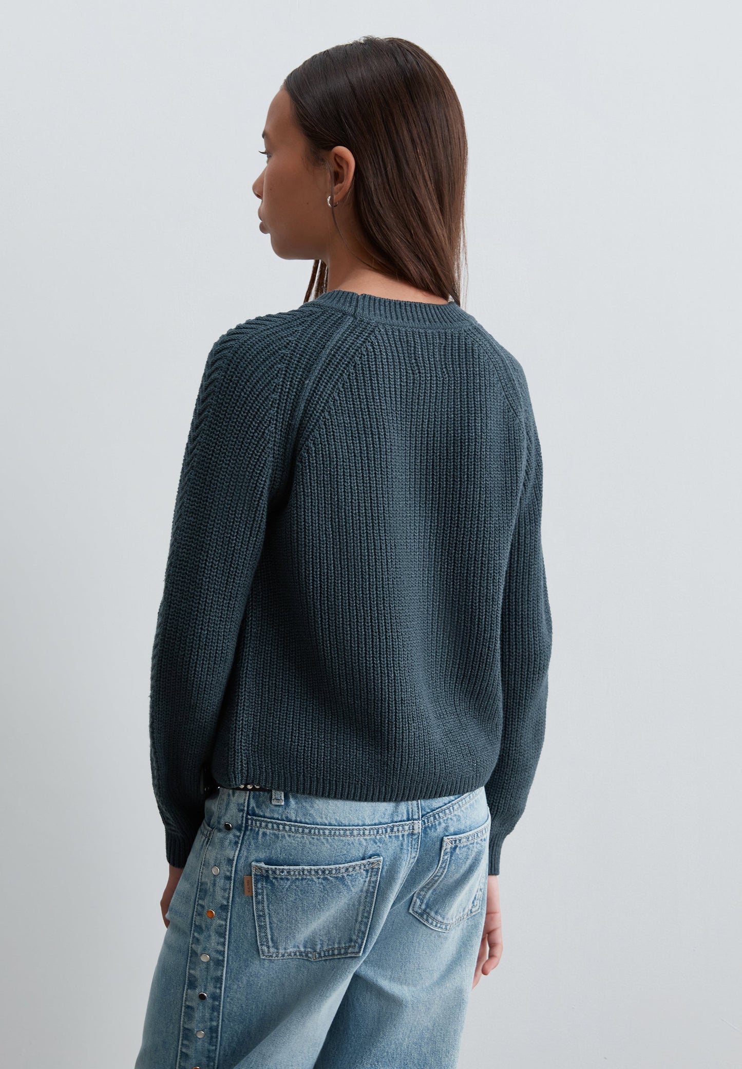 COMBINED KNIT SWEATER WITH CUT-OUTS