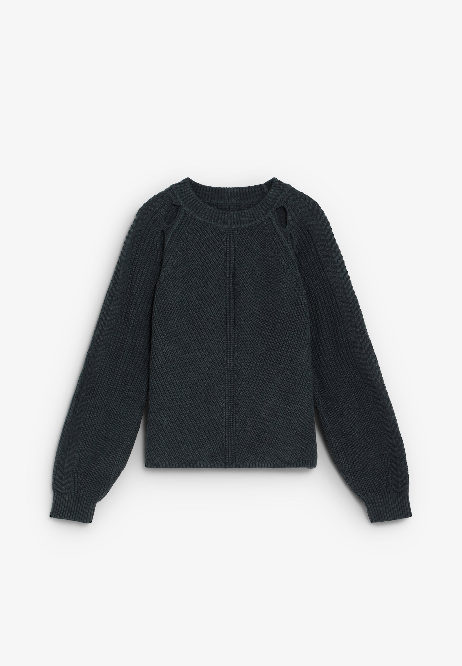COMBINED KNIT SWEATER WITH CUT-OUTS