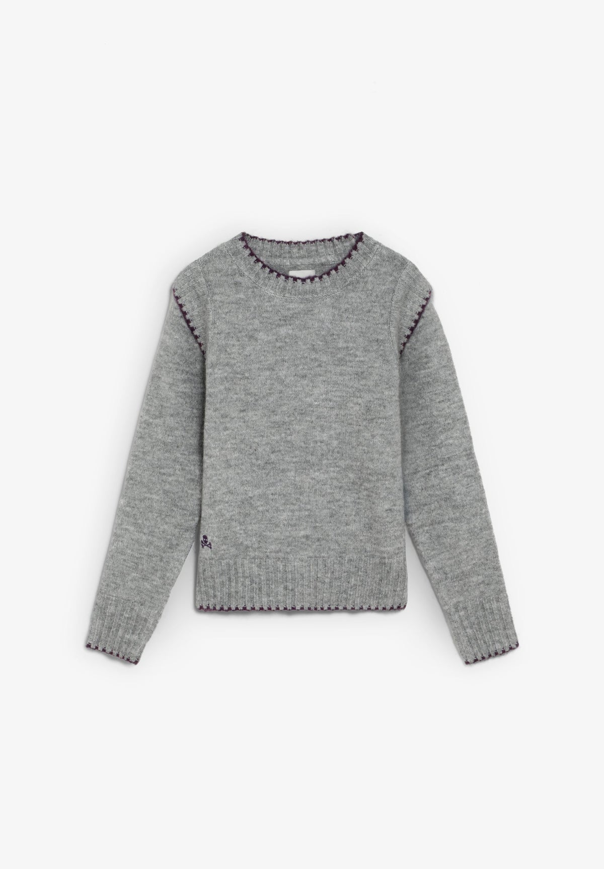 CONTRAST SEAM SWEATER