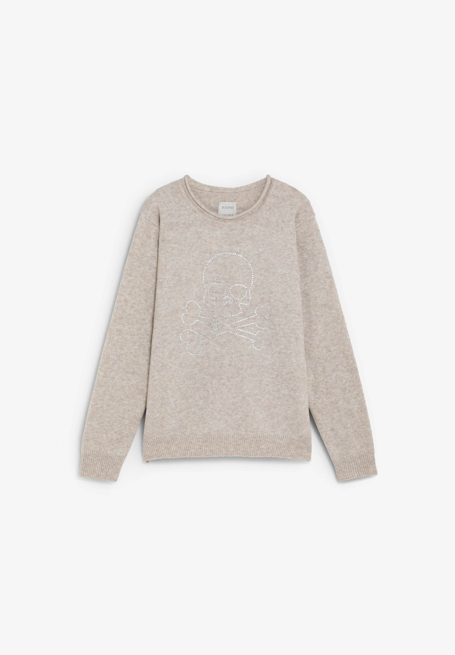 RHINESTONE SKULL SWEATER
