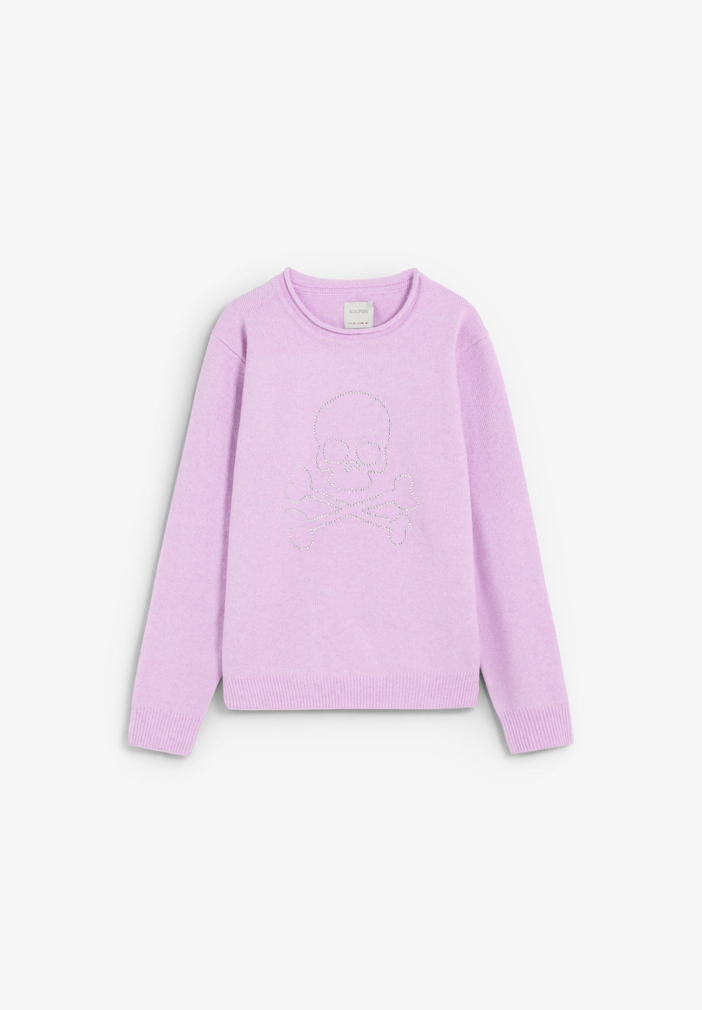 RHINESTONE SKULL SWEATER