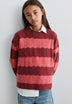 WAVED OPENWORK SWEATER