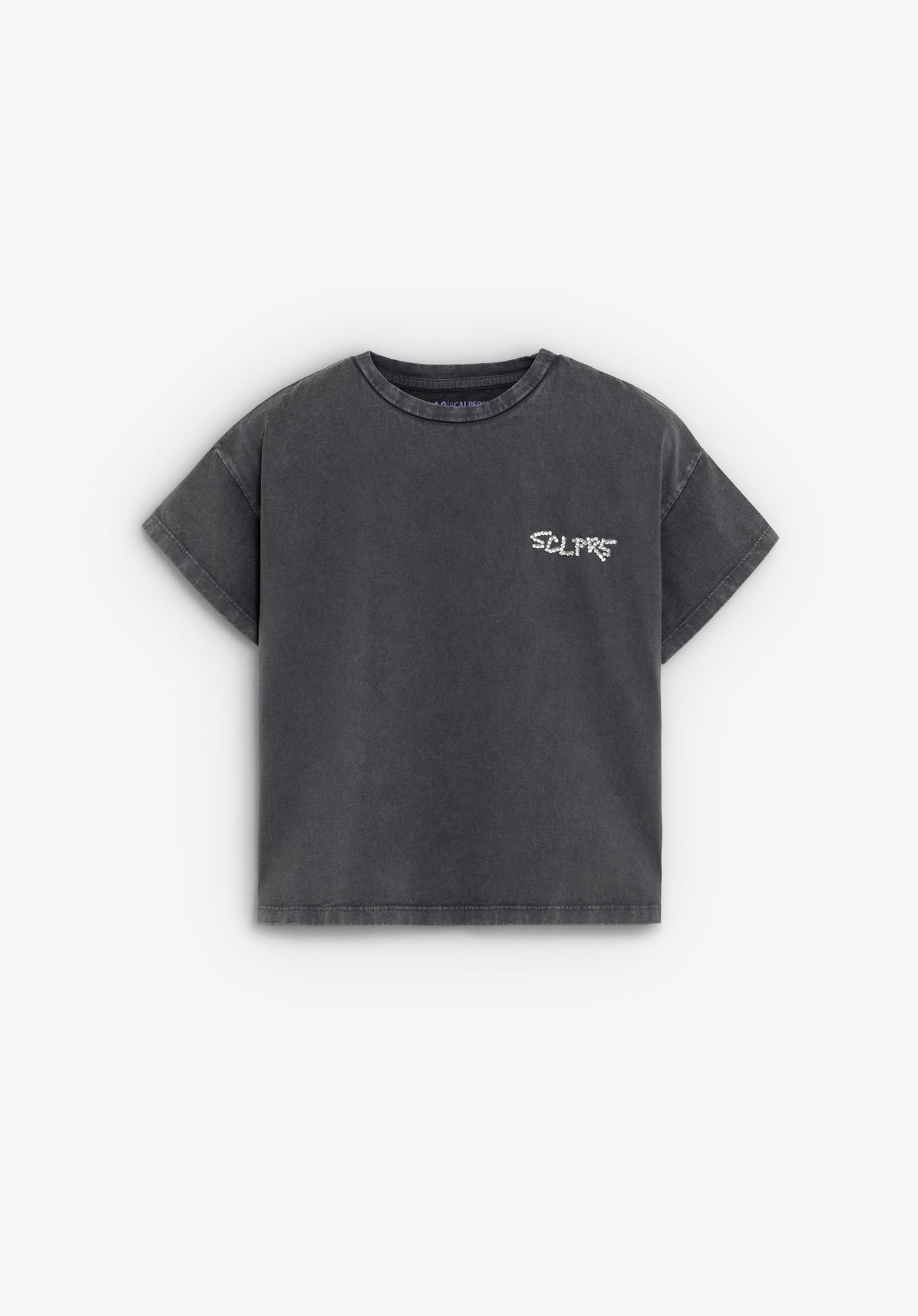 T-SHIRT WITH RHINESTONE DETAIL