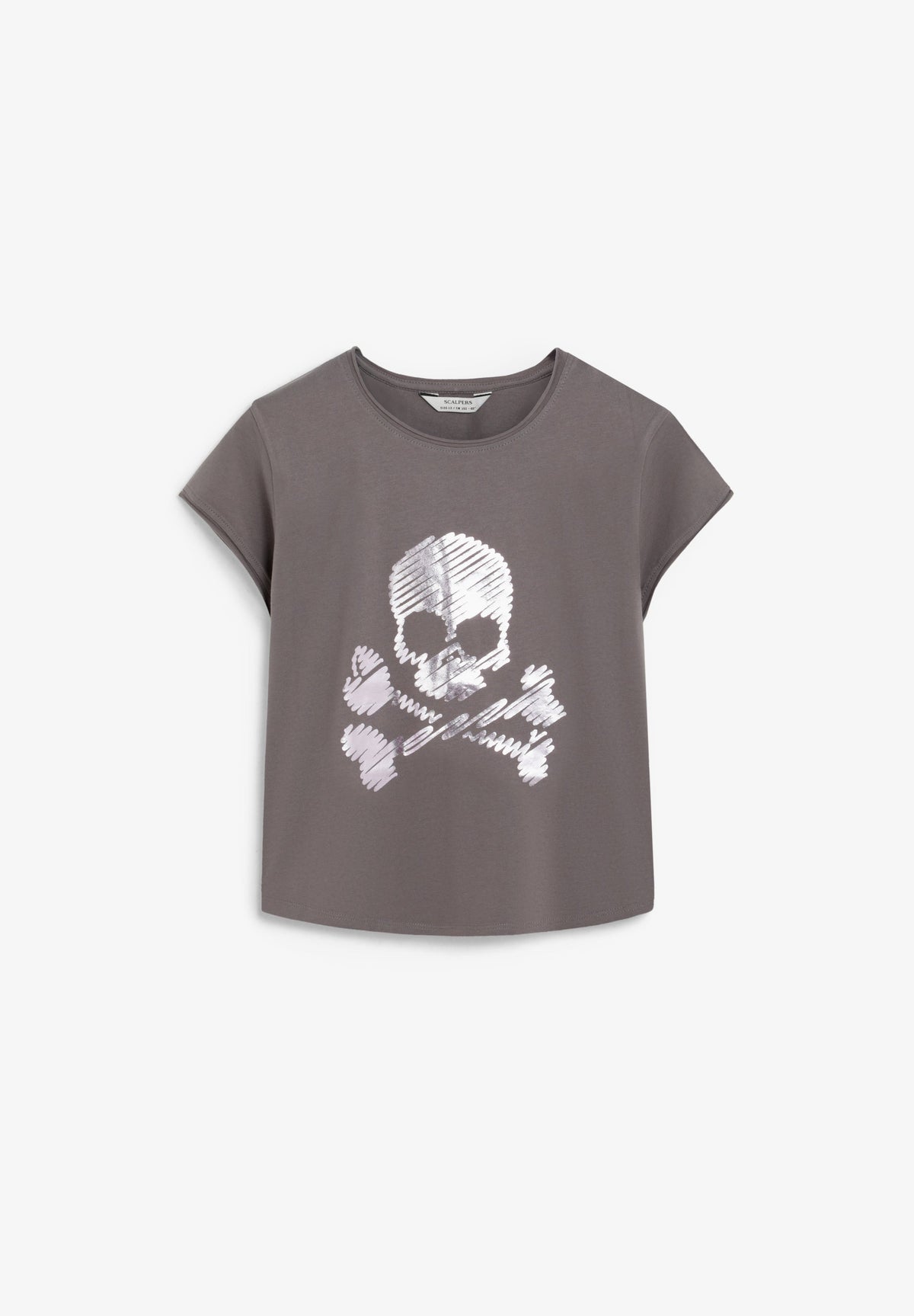 METALLIC SKULL T-SHIRT