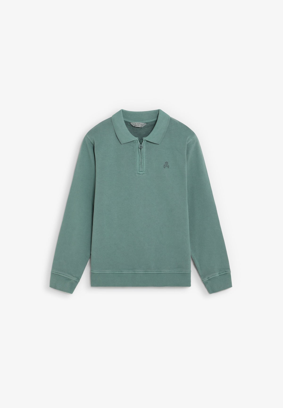 HALF-ZIP SWEATSHIRT WITH BACK PRINT