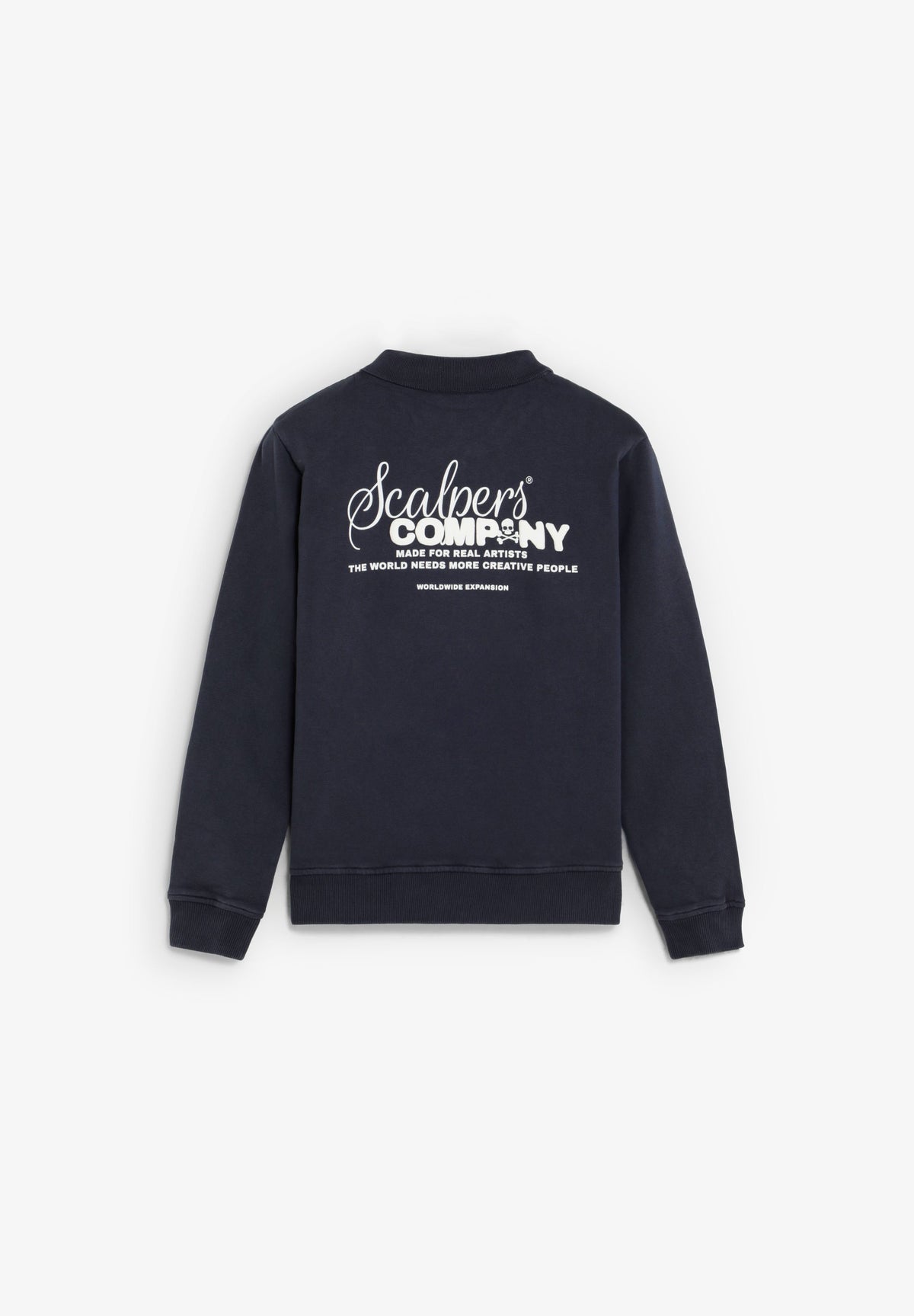 HALF-ZIP SWEATSHIRT WITH BACK PRINT