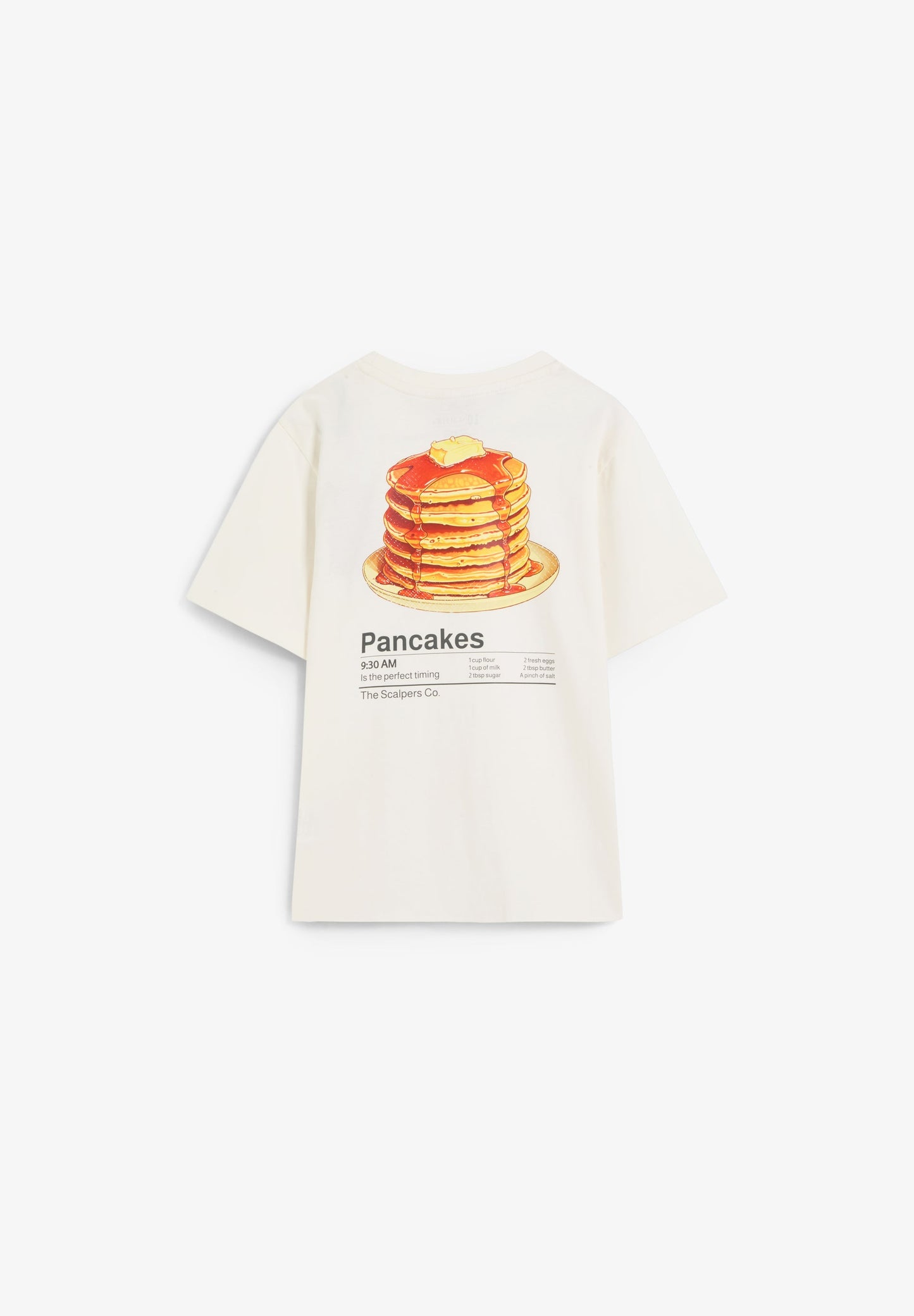T-SHIRT WITH PANCAKE PRINT