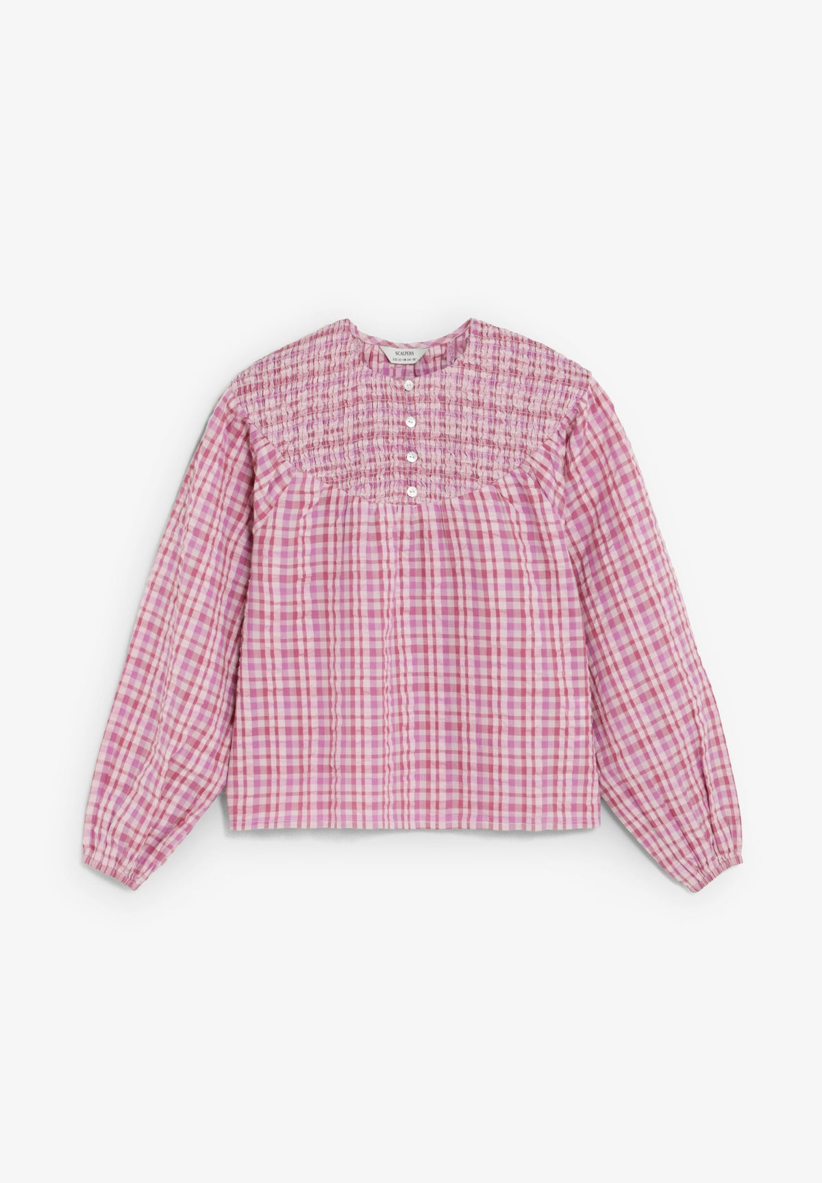 CHECK PRINT BLOUSE