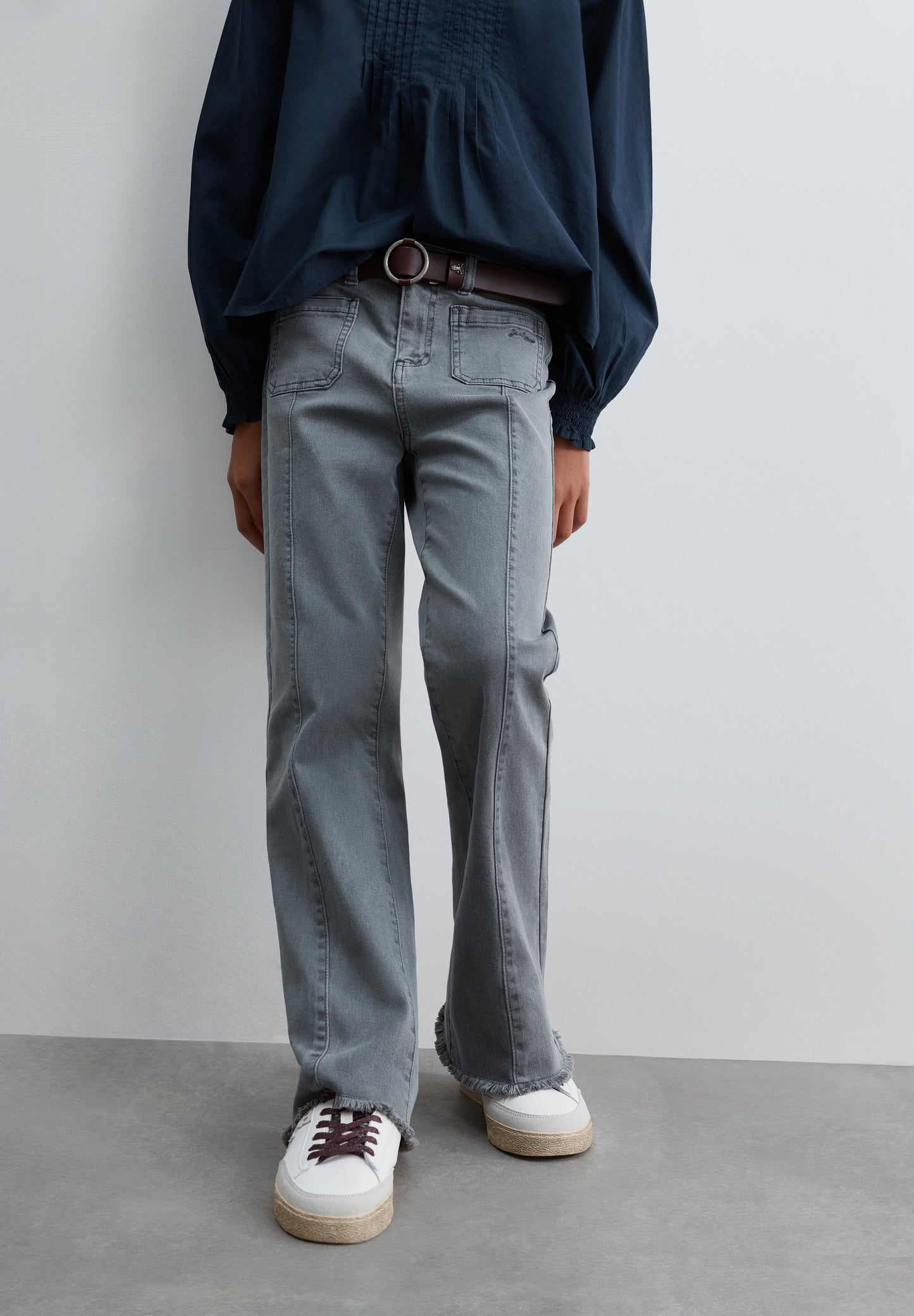 FLARED TROUSERS WITH SEAMS