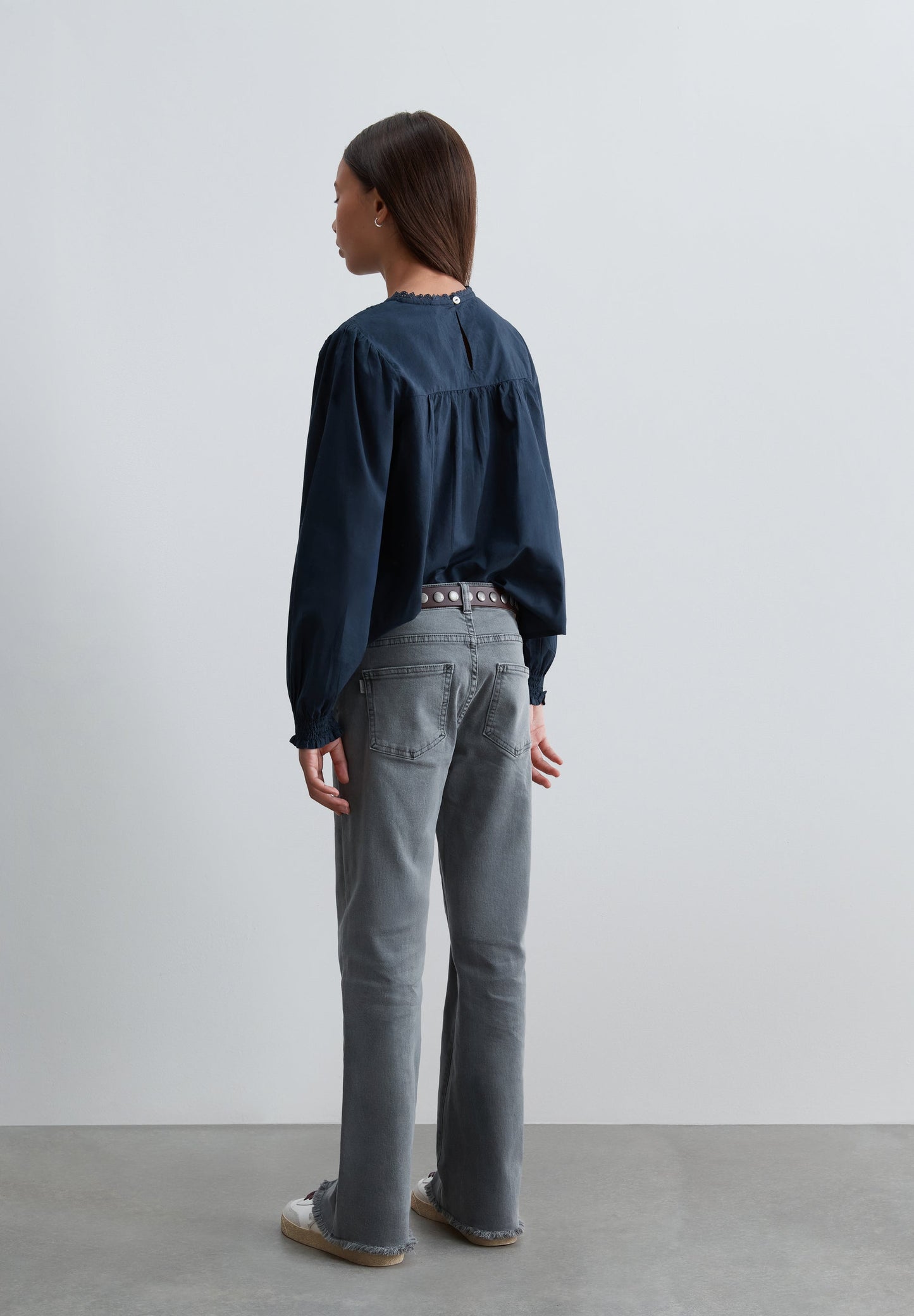FLARED TROUSERS WITH SEAMS