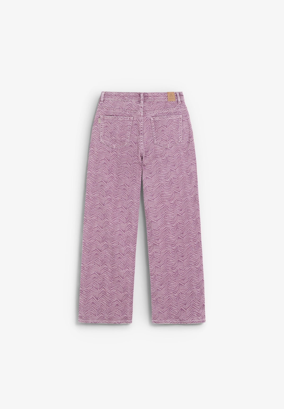 WIDE LEG ANIMAL-PRINT TROUSERS