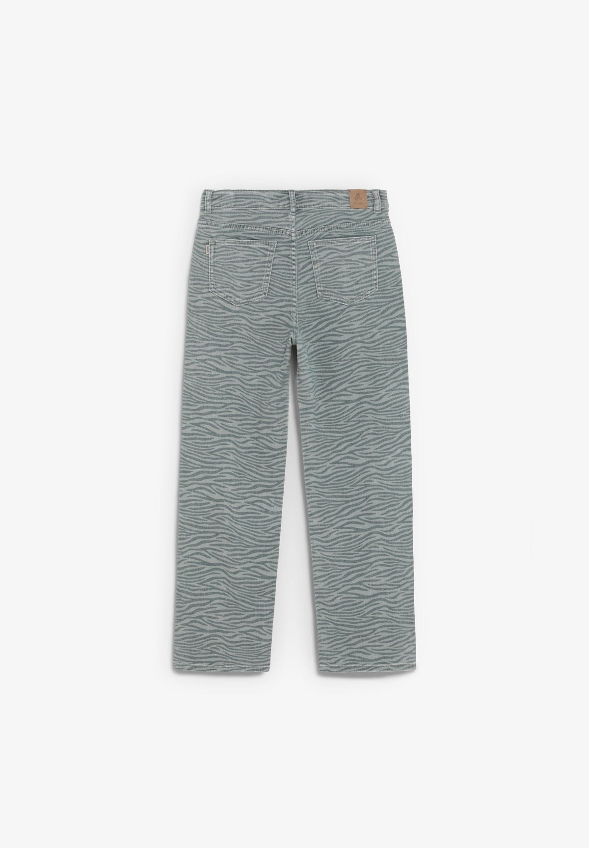 WIDE LEG ANIMAL-PRINT TROUSERS